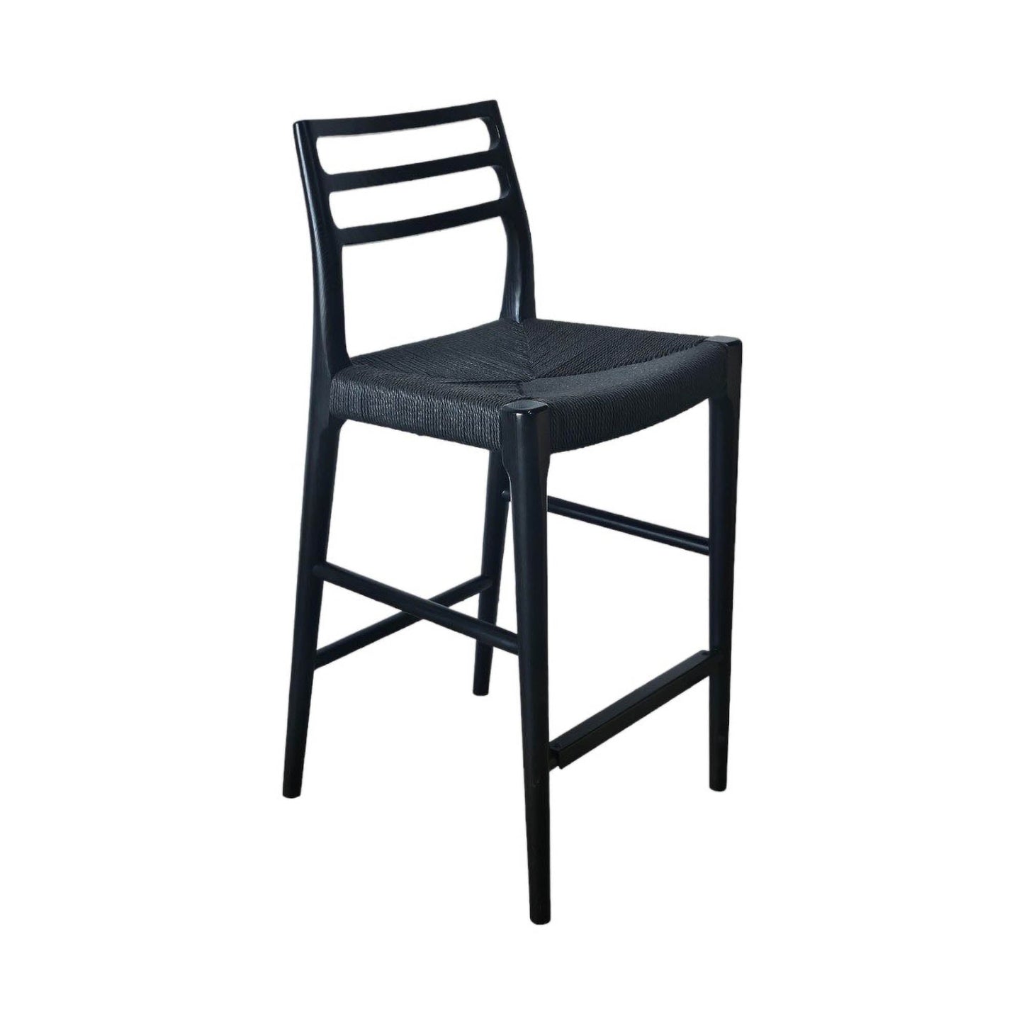 Java Narrow Counter Stool w/ 26" Seat Height - Black