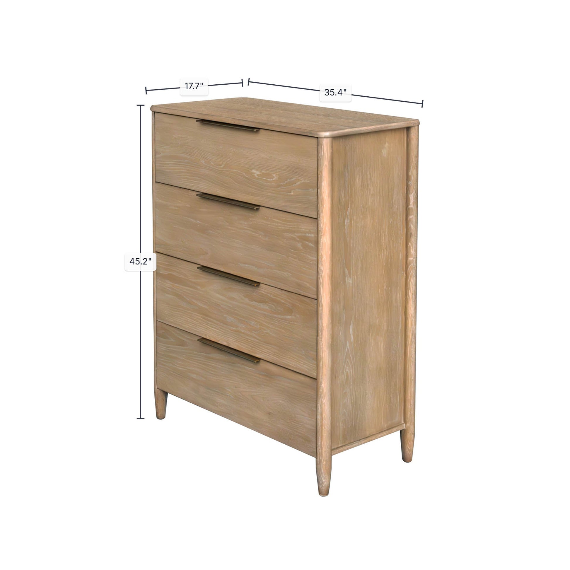 Kamelia 4 Drawer Chest - Sand