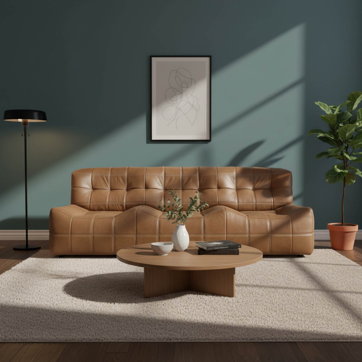 Linear Sofa - Antique Sienna