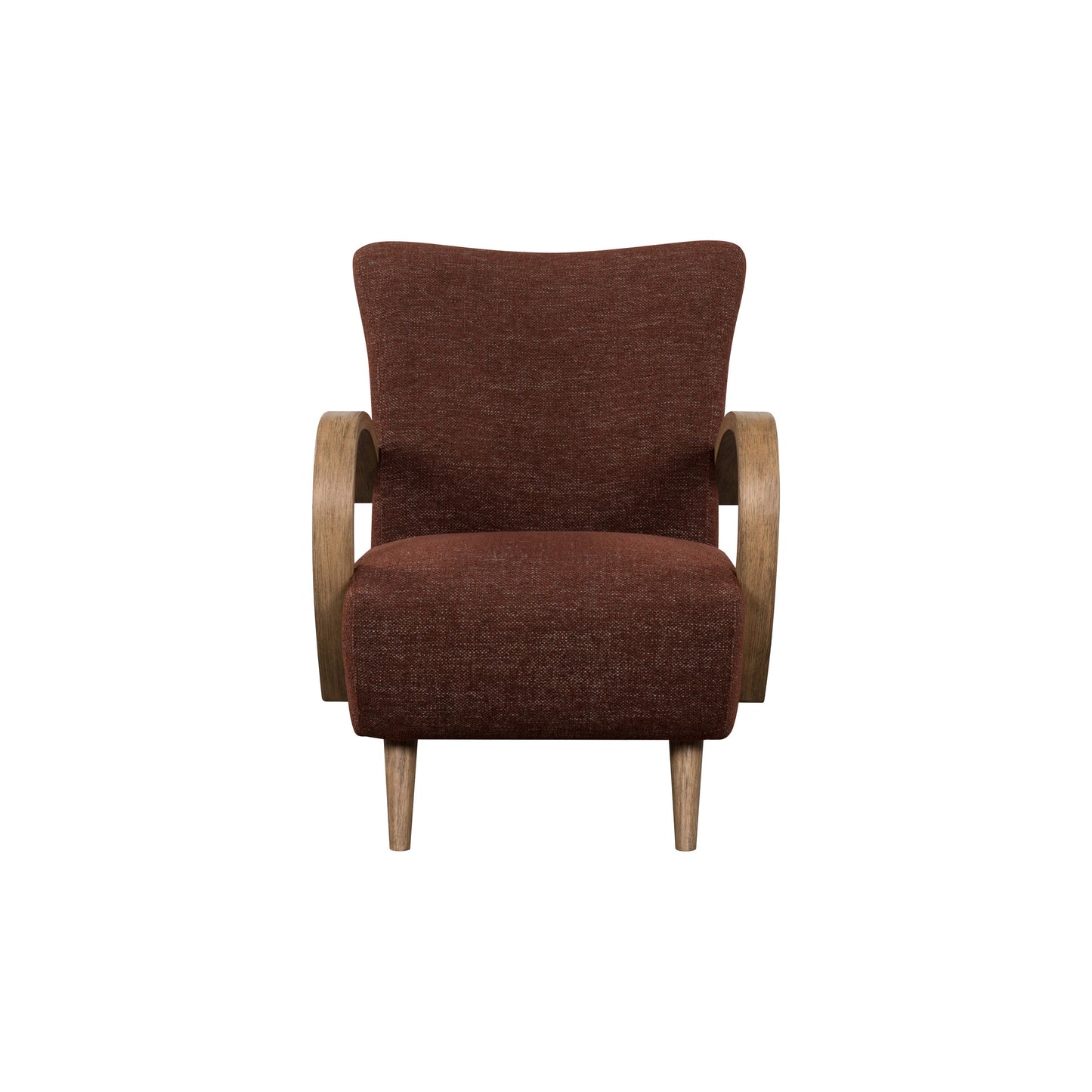 Louis Club Chair - Textured Choco