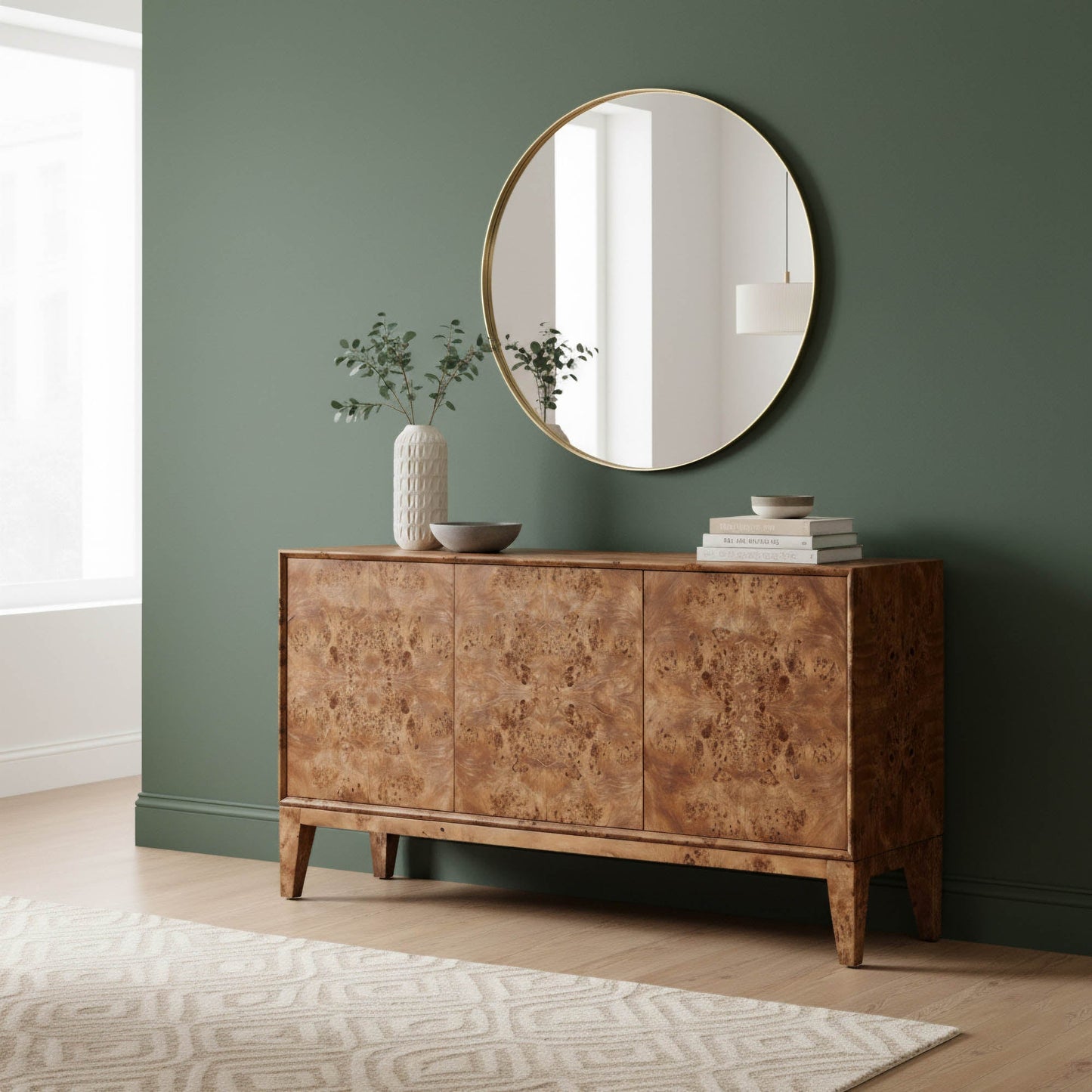 Mappa 3 Door Sideboard - Dark Burl