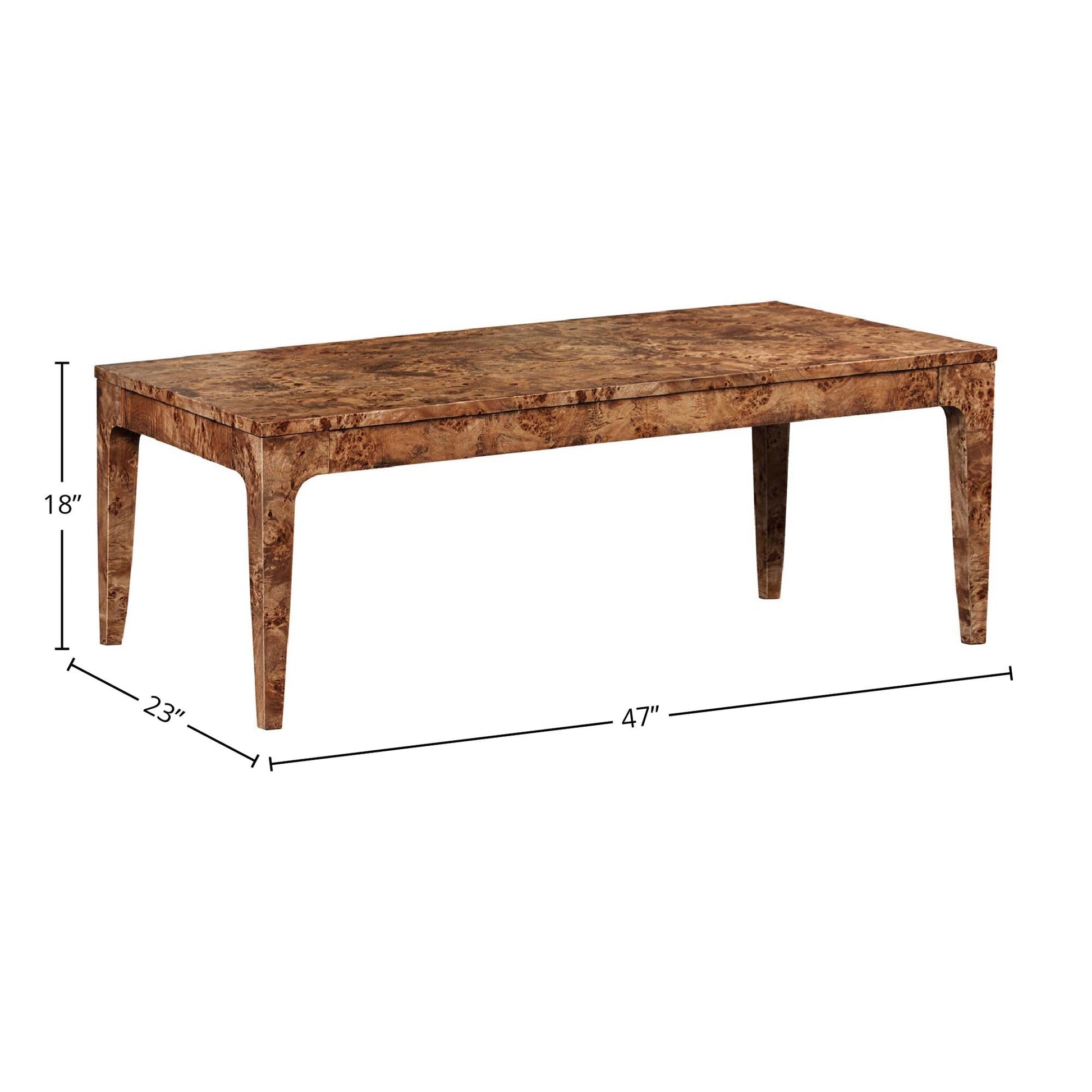 Mappa Coffee Table - Dark Burl