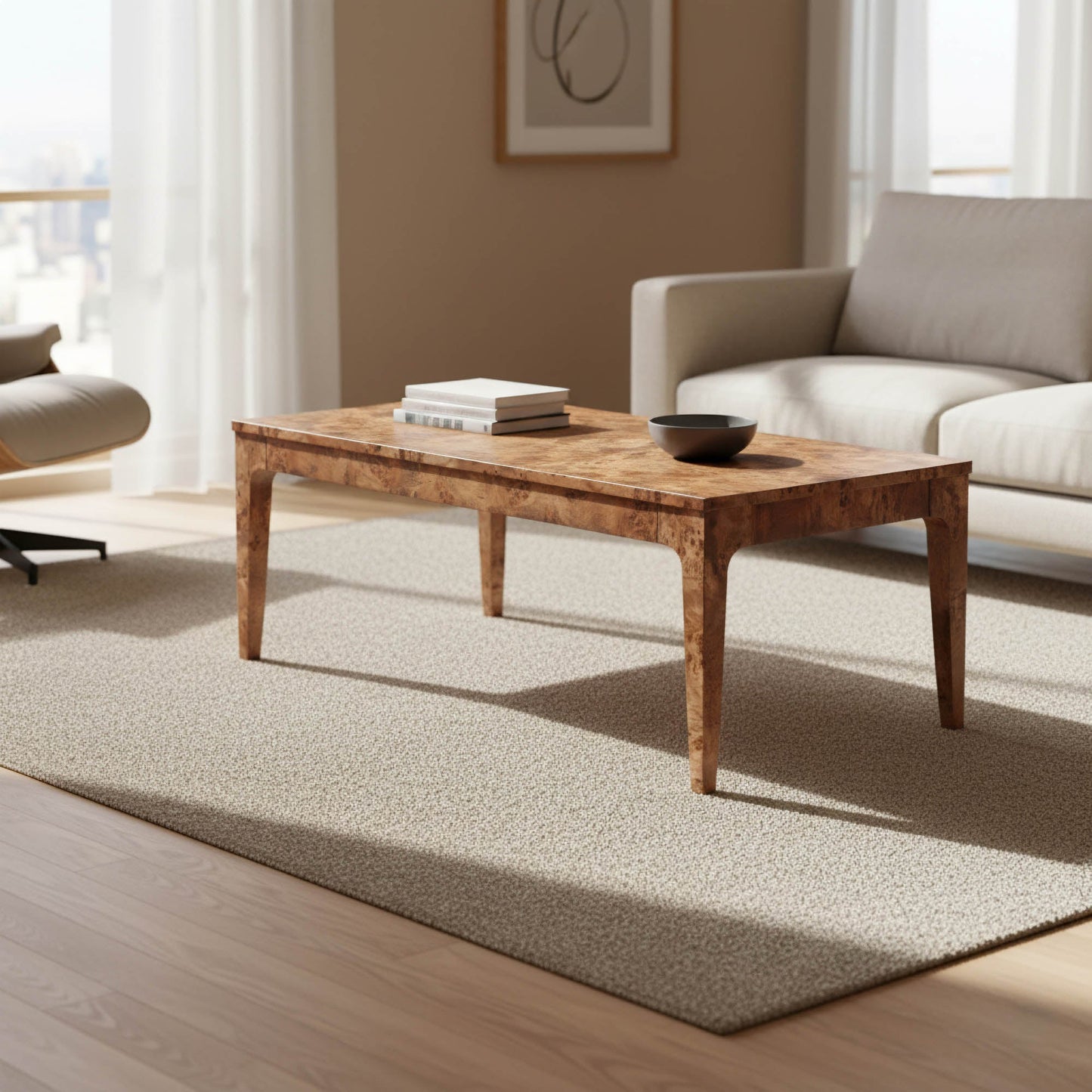 Mappa Coffee Table - Dark Burl
