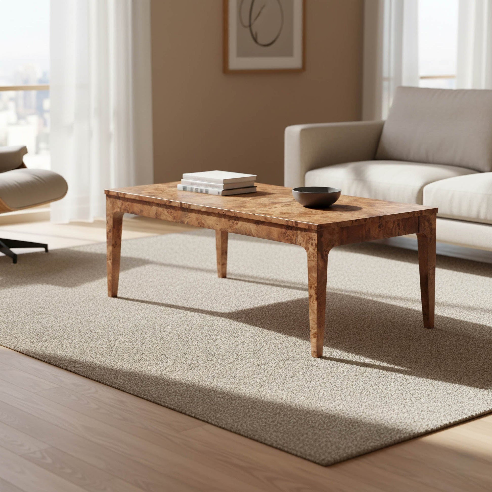 Mappa Coffee Table - Dark Burl