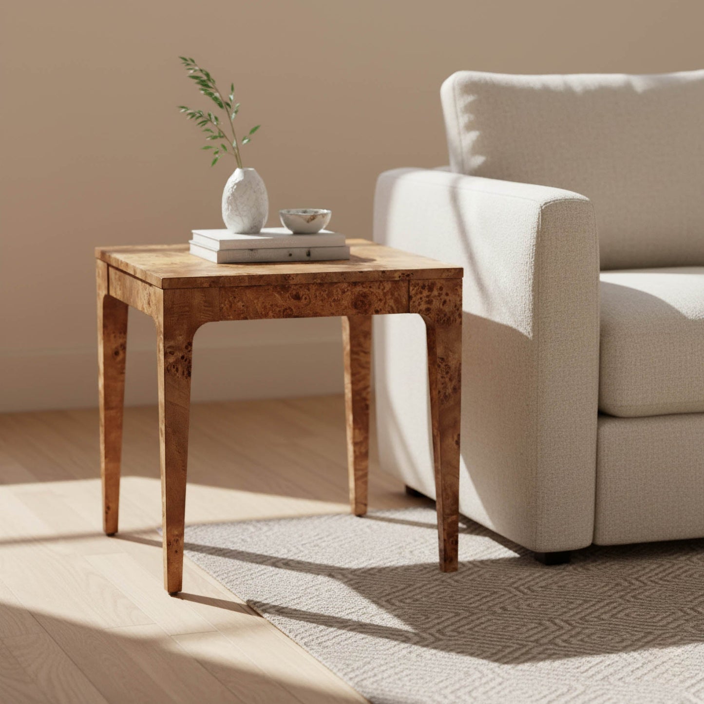 Mappa Side Table - Dark Burl