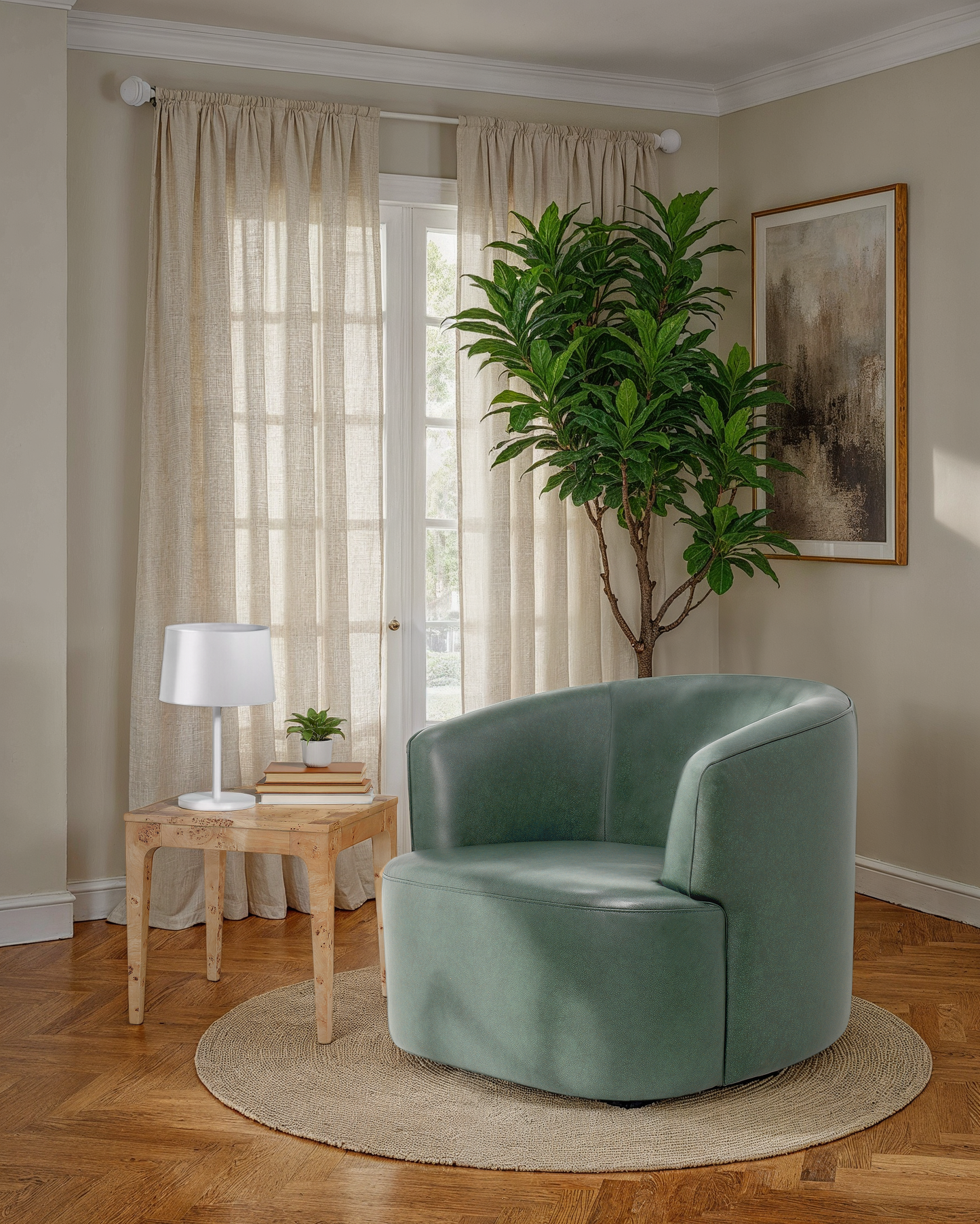 Mappa Side Table - Light Burl