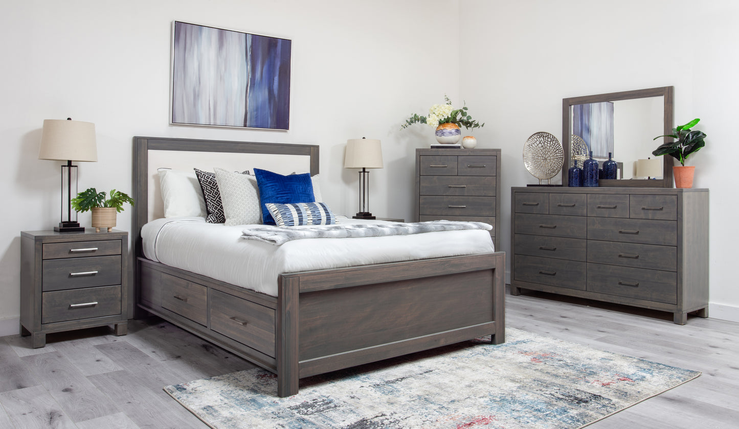 Delta Maple wood Storage Bed