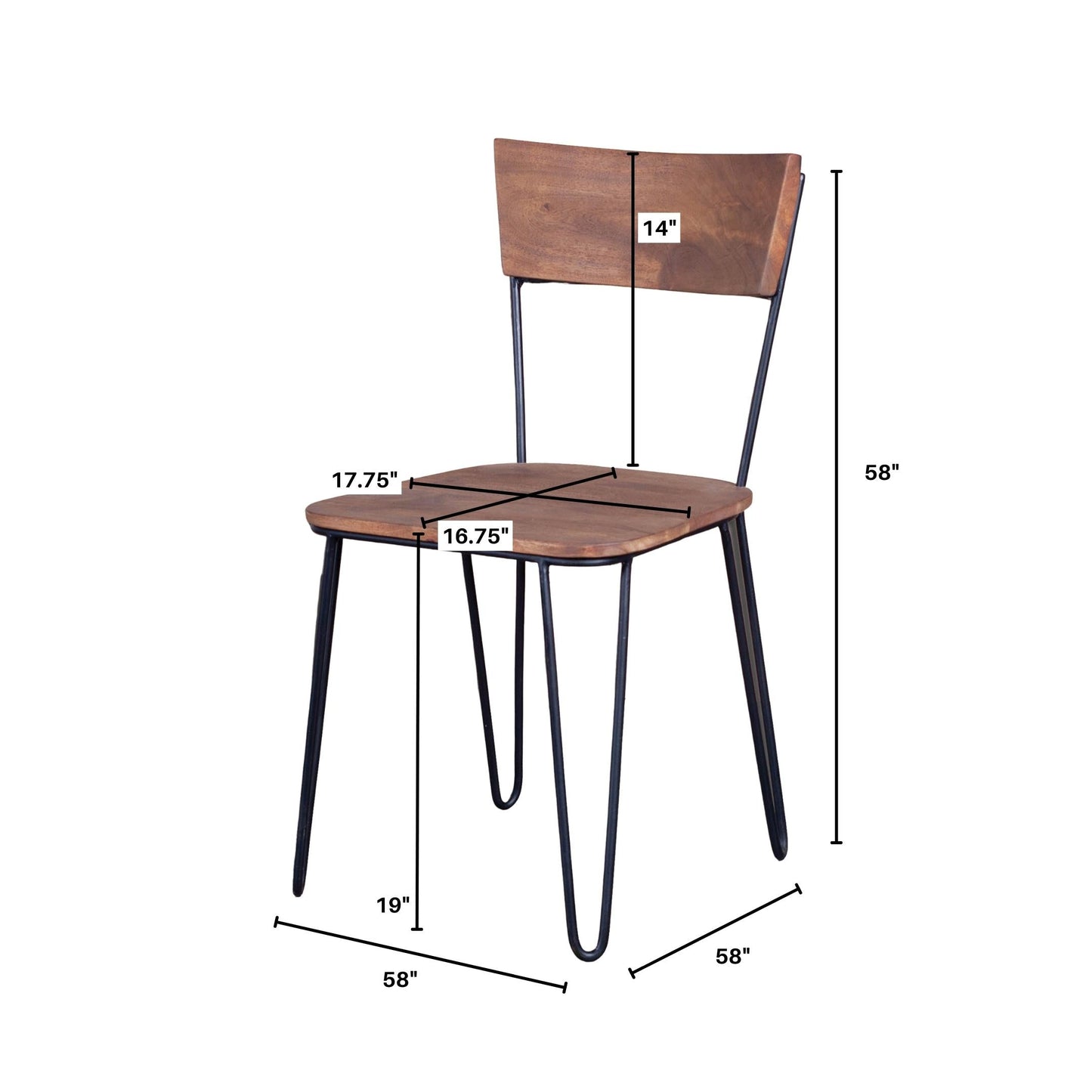 Organic Chair - Matte Brown