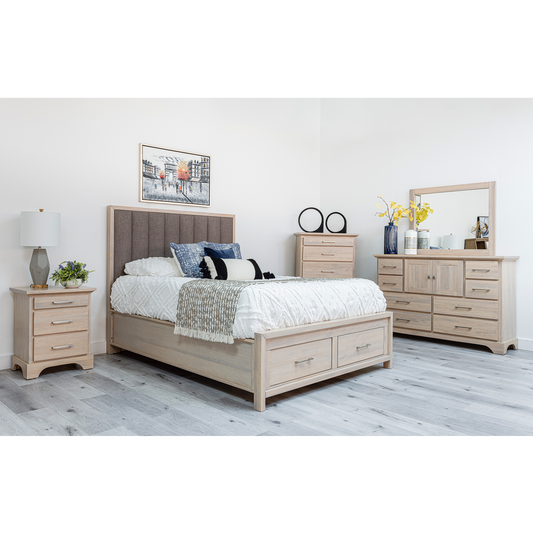 Queen Ombre Bed Frame With Front Storage