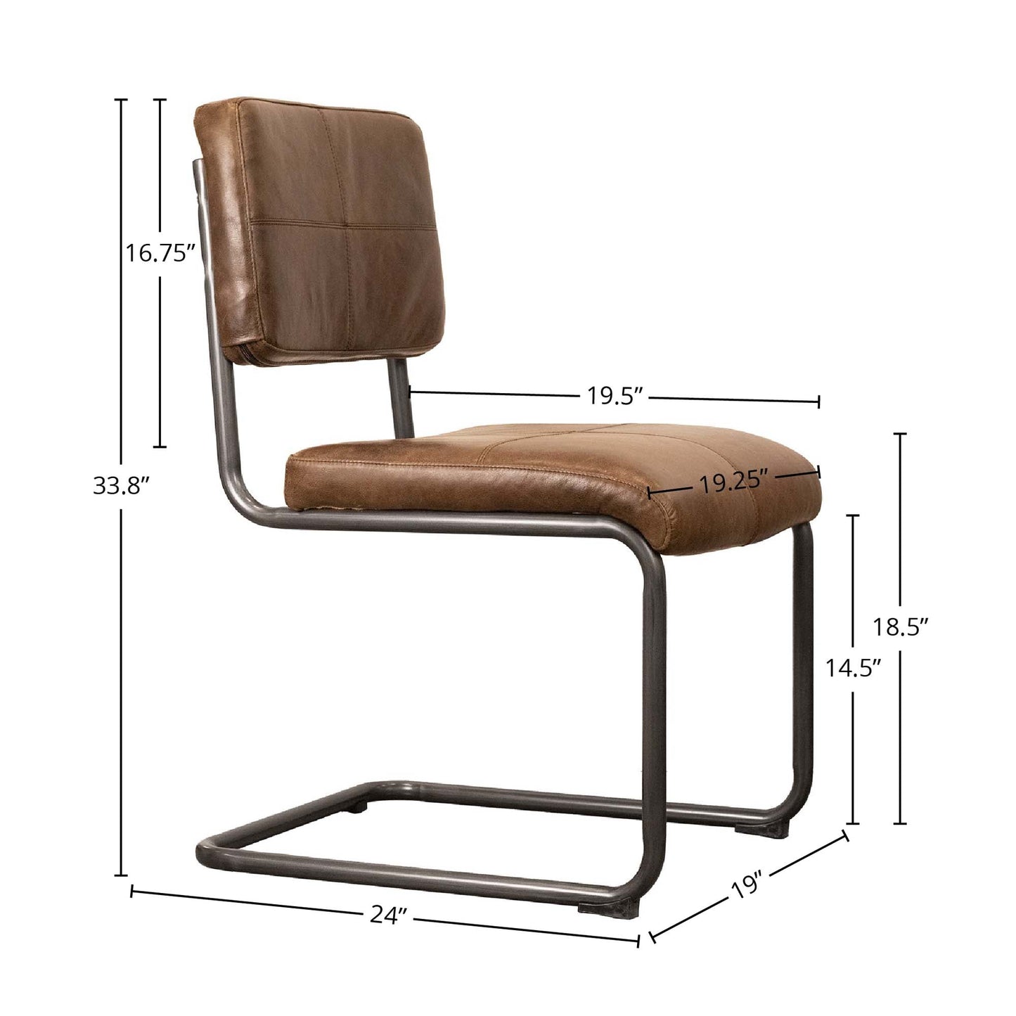 Cobain Dining Chair - Brown