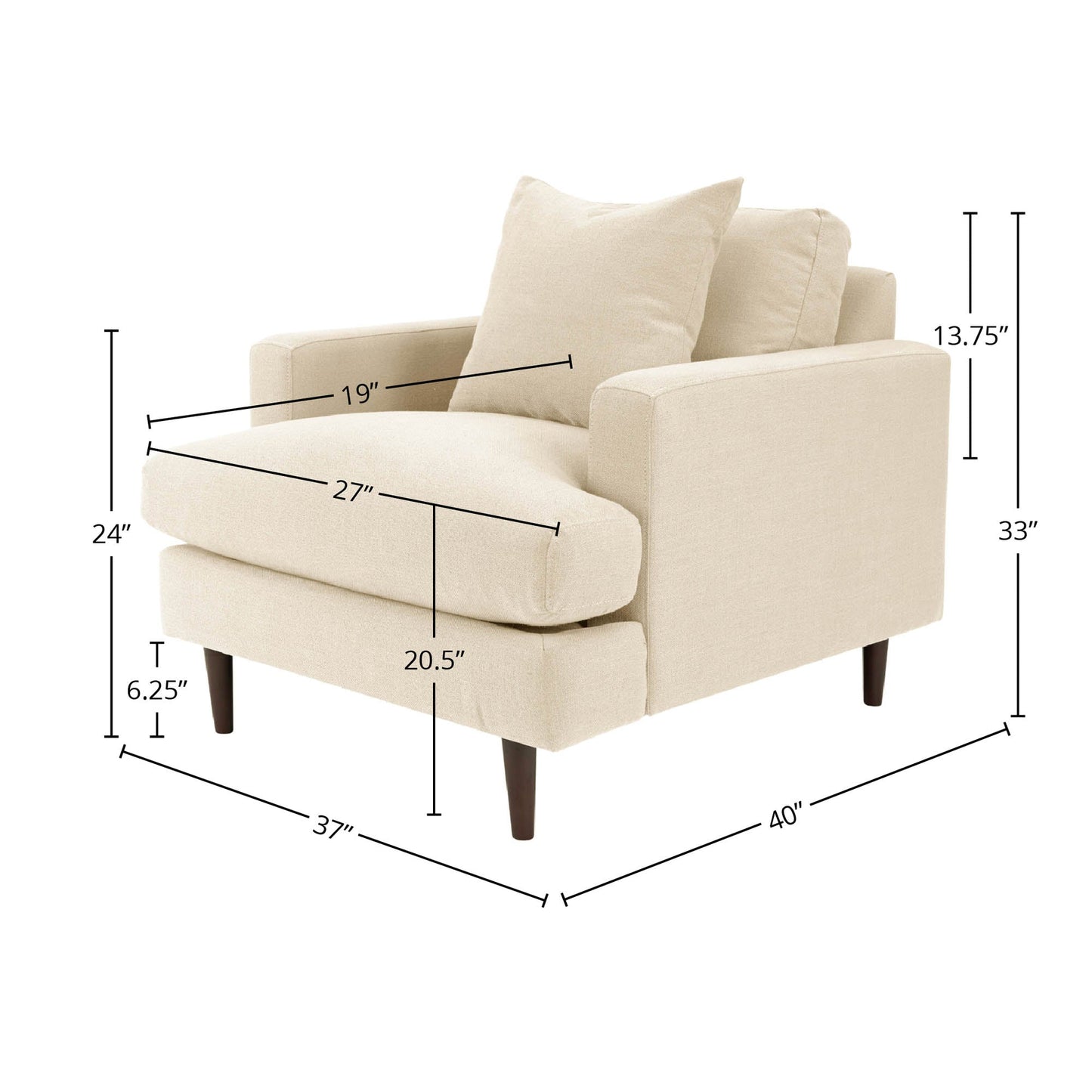 Martha Club Chair - Beach Alabaster