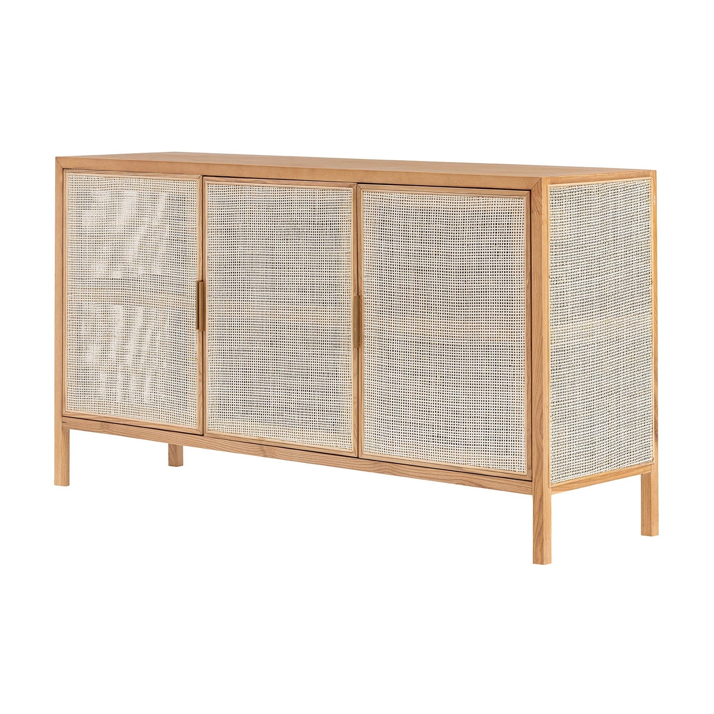 Rattan 3 Door Sideboard - Natural
