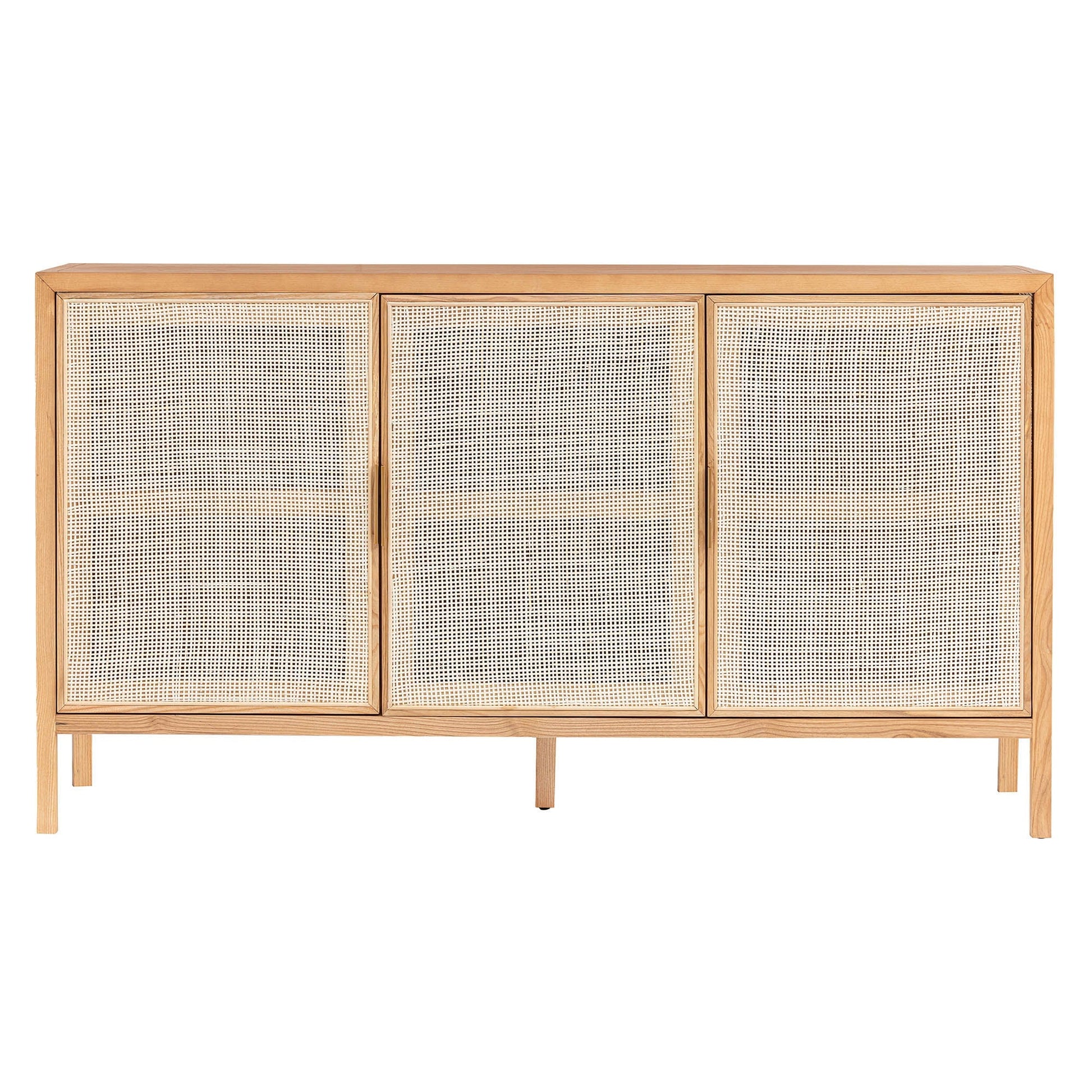 Rattan 3 Door Sideboard - Natural