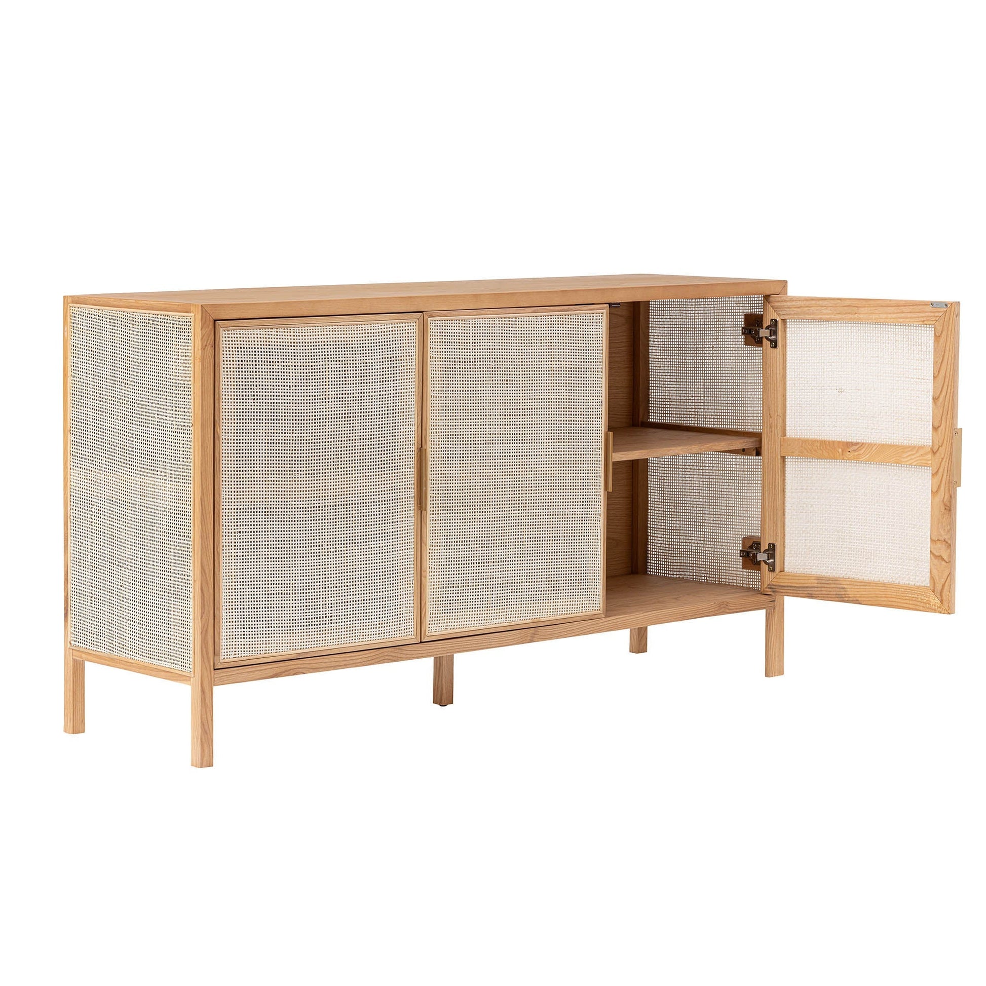 Rattan 3 Door Sideboard - Natural