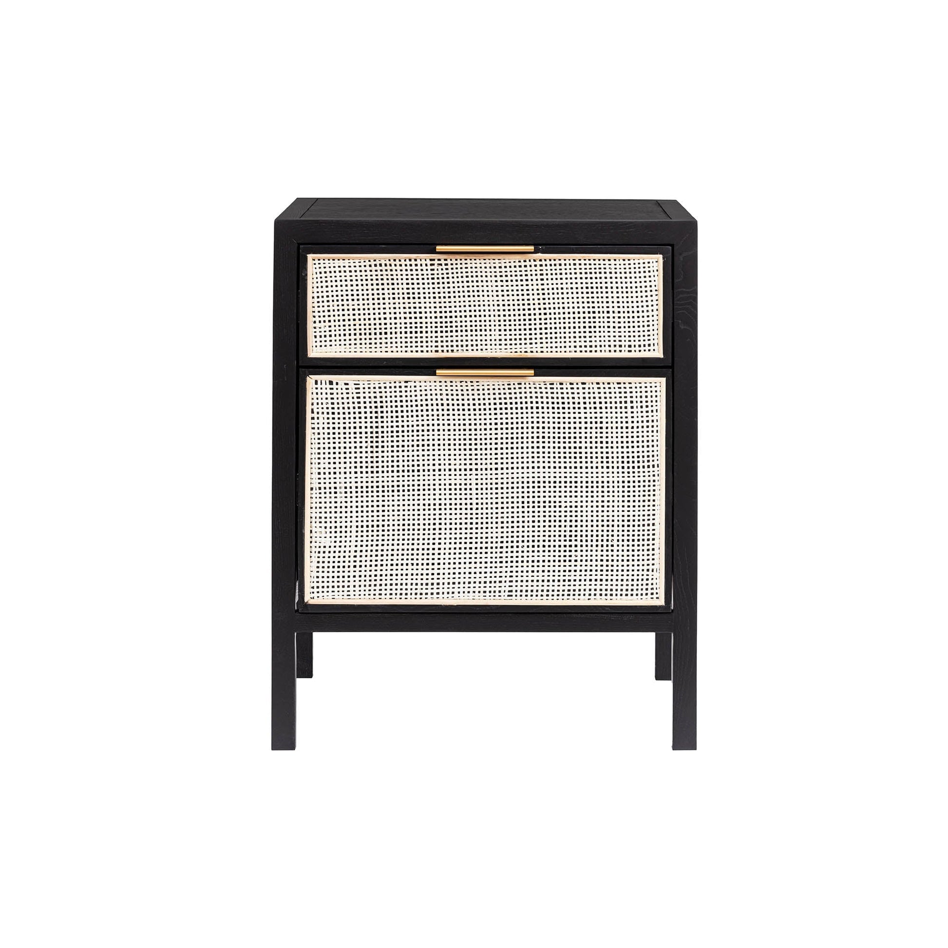 Rattan Filing Cabinet - Ebony