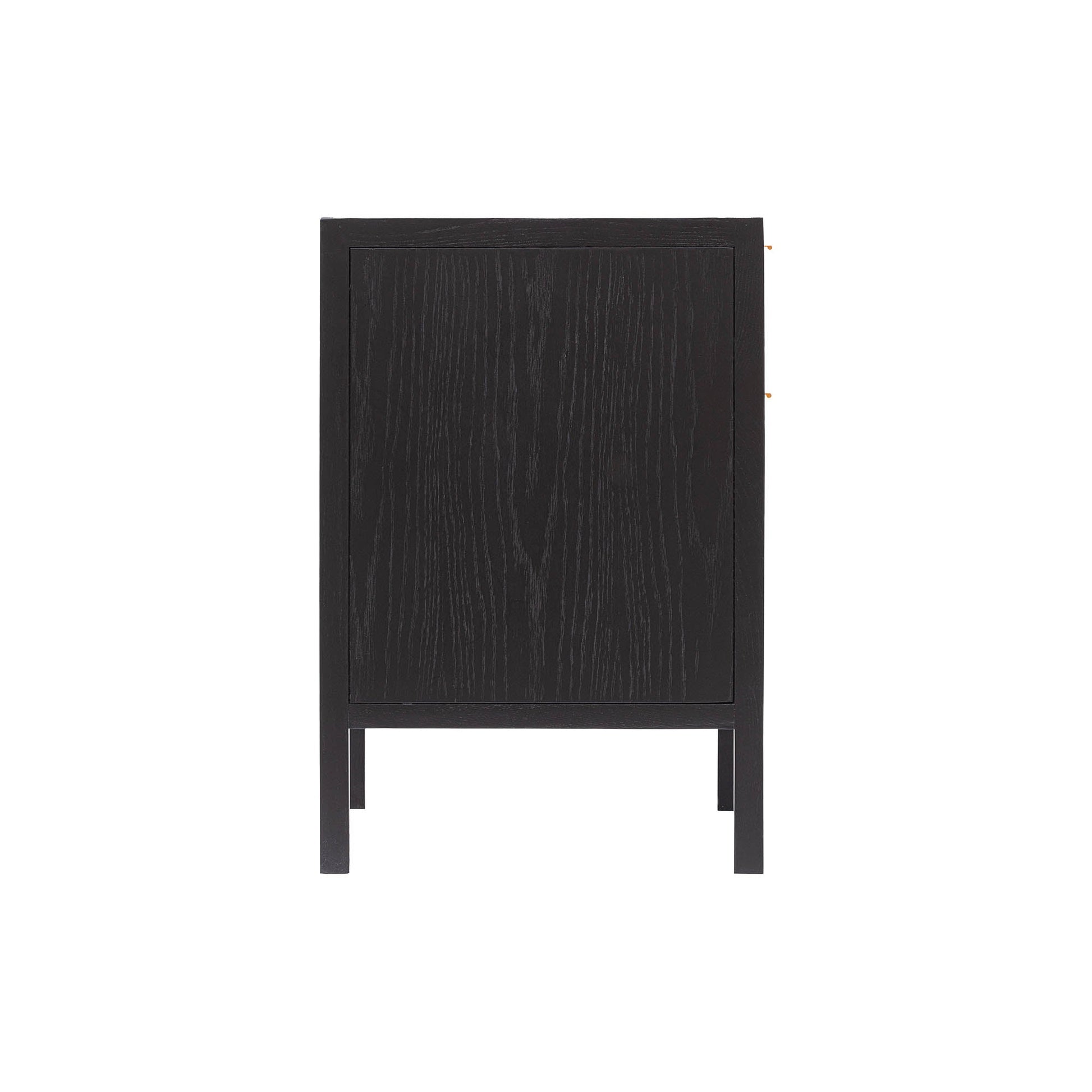 Rattan Filing Cabinet - Ebony