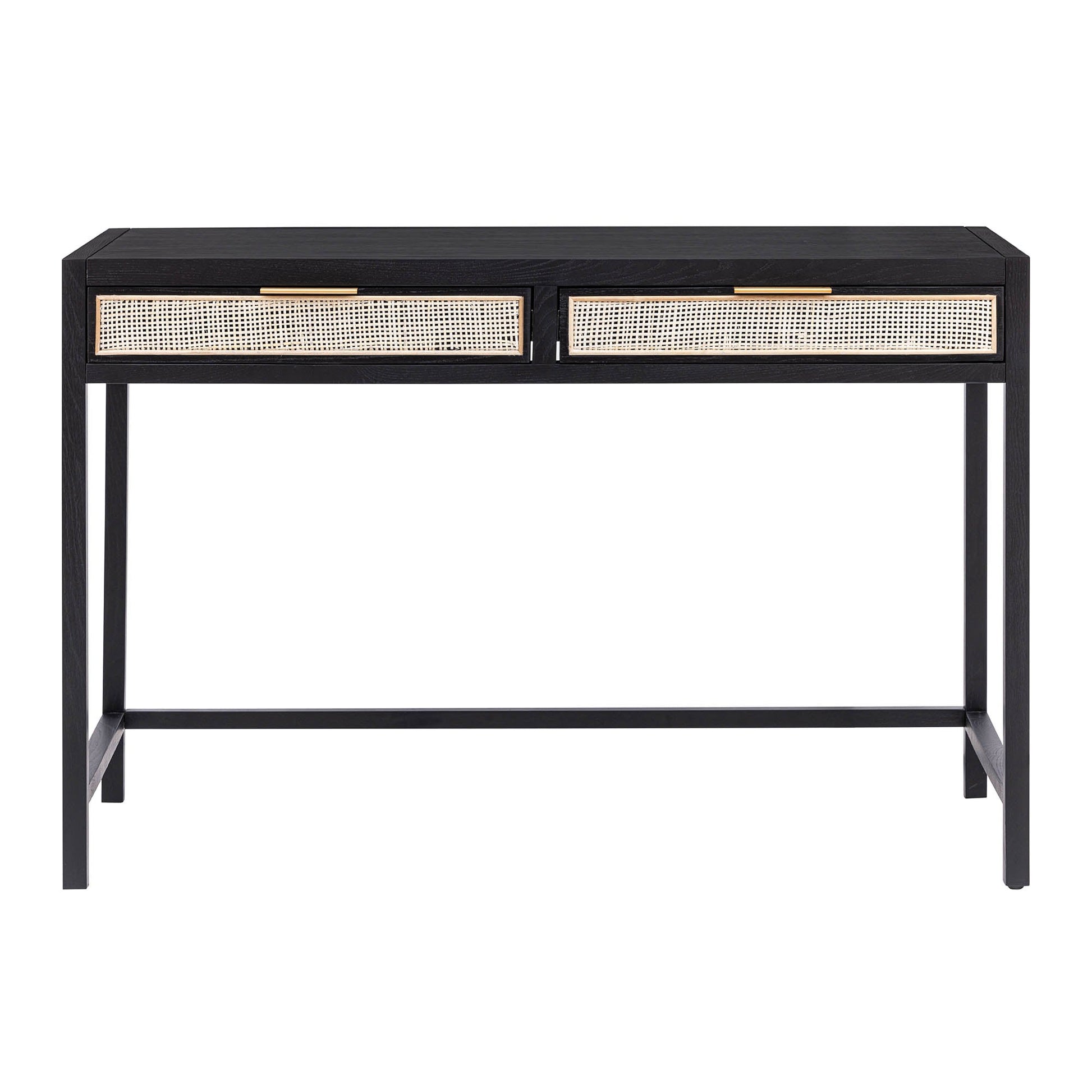 Rattan Desk - Ebony