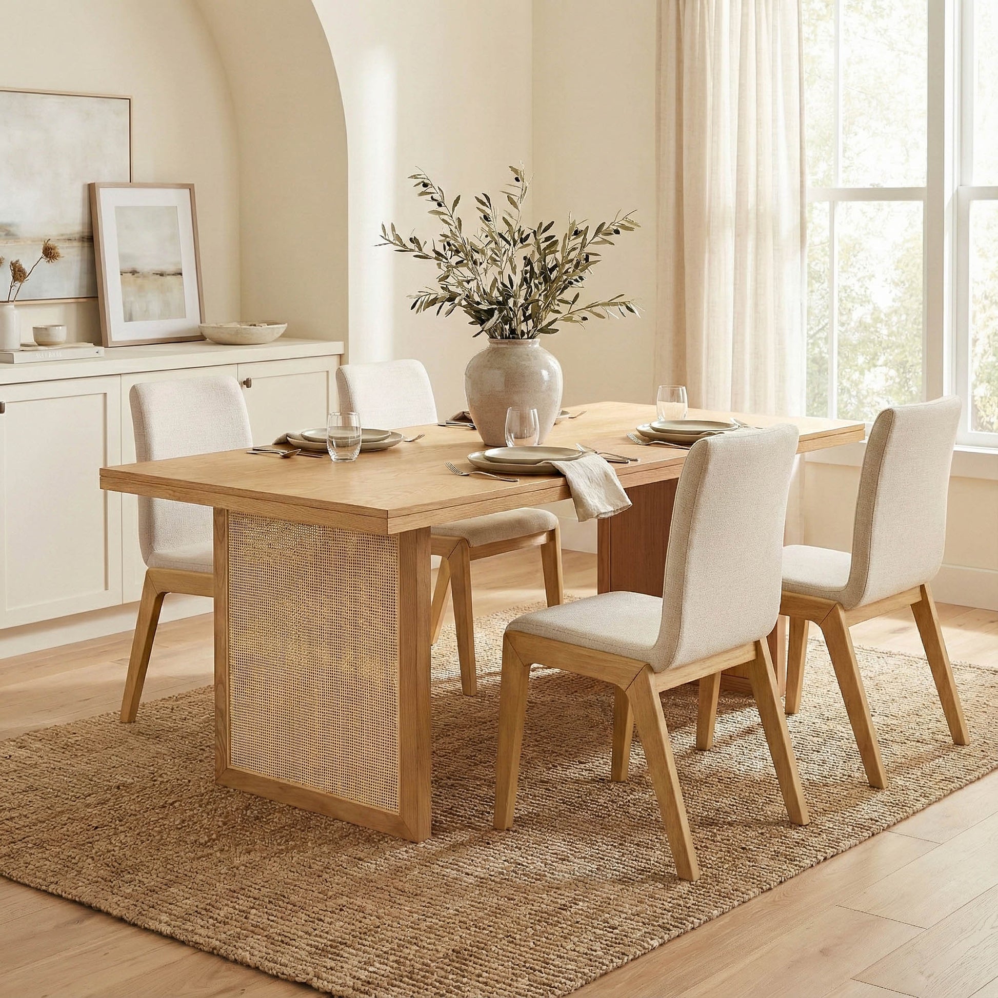 Rattan Dining Table - Natural - Colour Variance from RAT010-N