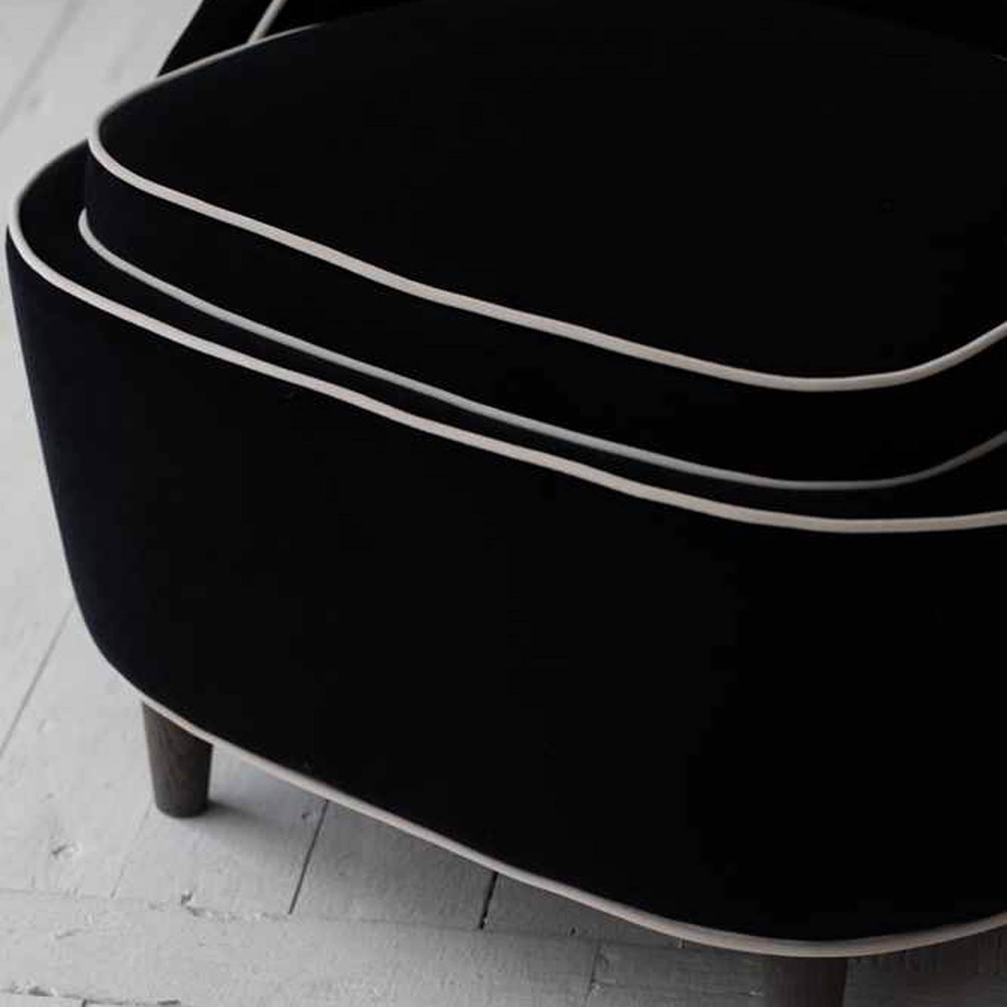 Ebony Club Chair - Black