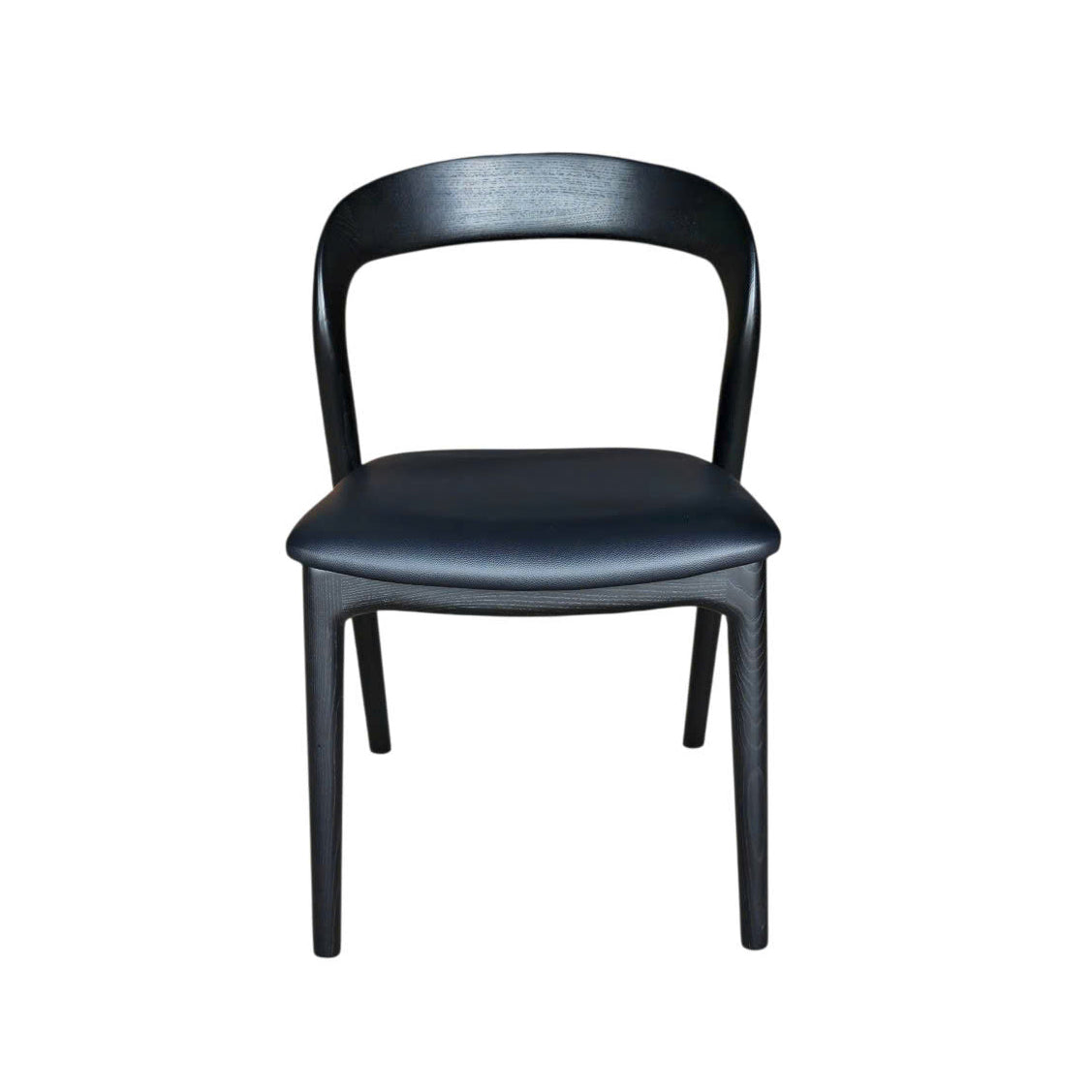 Rotondo Dining Chair - Black Frame w/ PU Seat