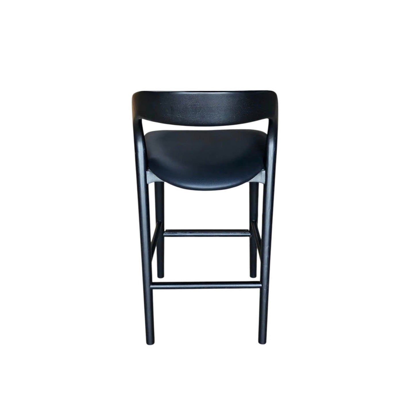 Rotondo Counter Stool - Black Frame w/ PU Seat