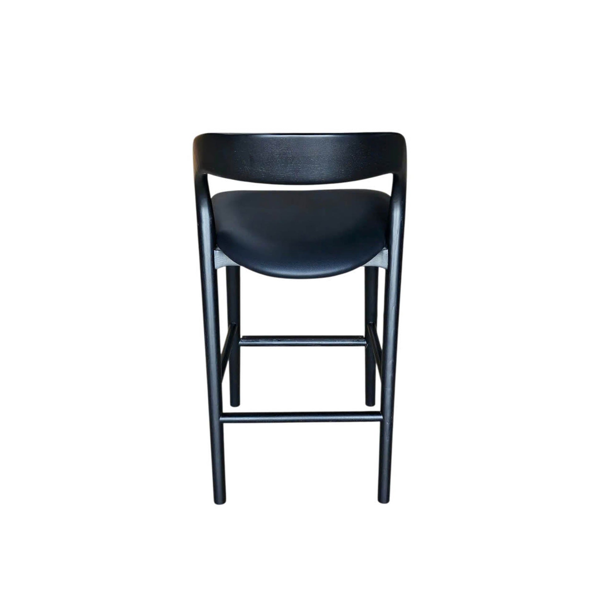 Rotondo Counter Stool - Black Frame w/ PU Seat