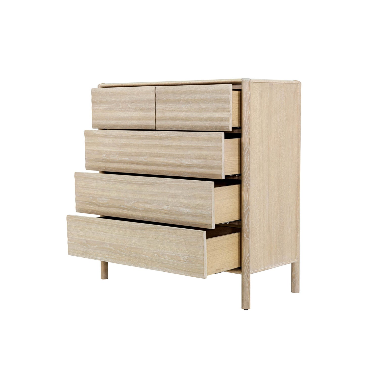 Runway 5 Drawer Chest - Light Oak