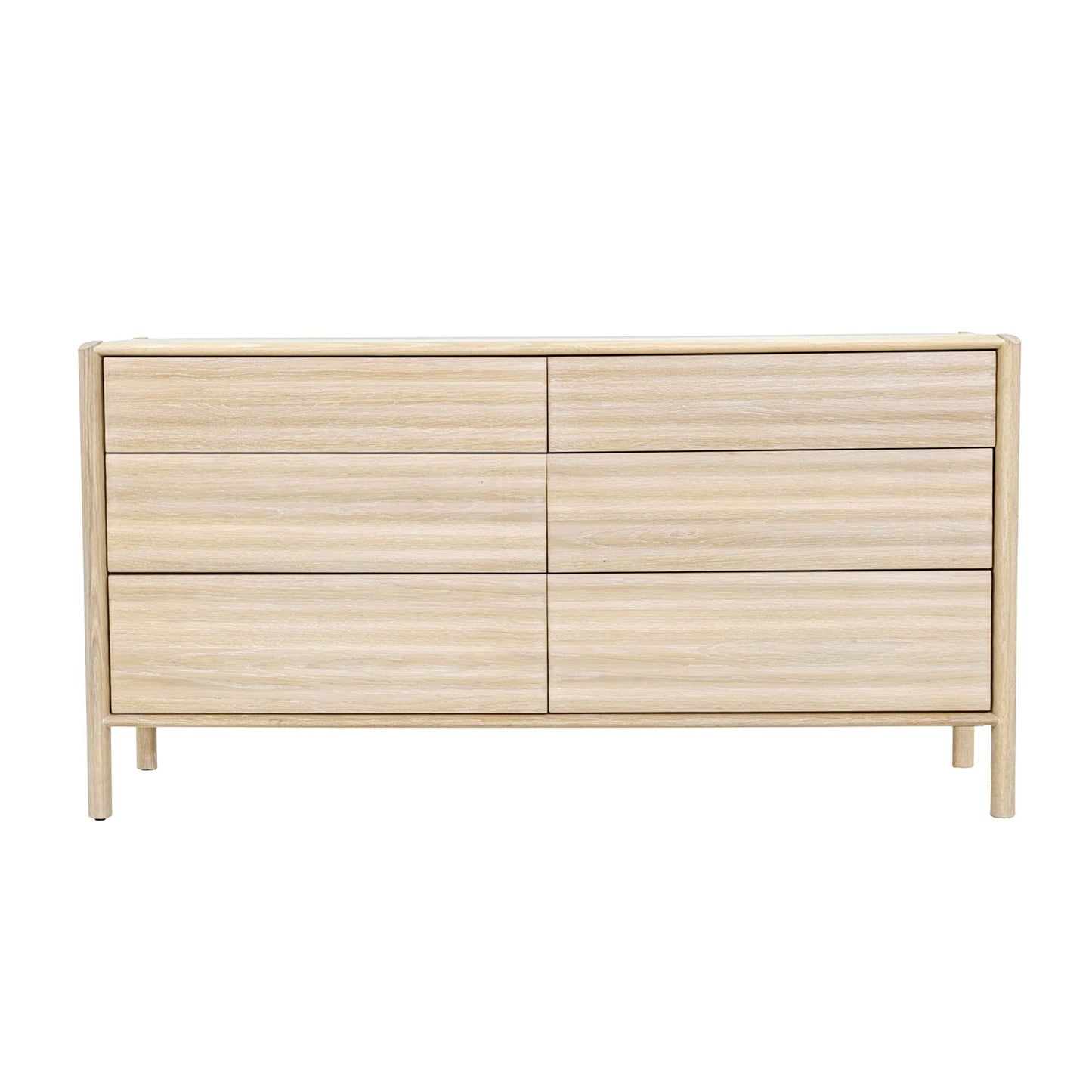 Runway 6 Drawer Dresser - Light Oak