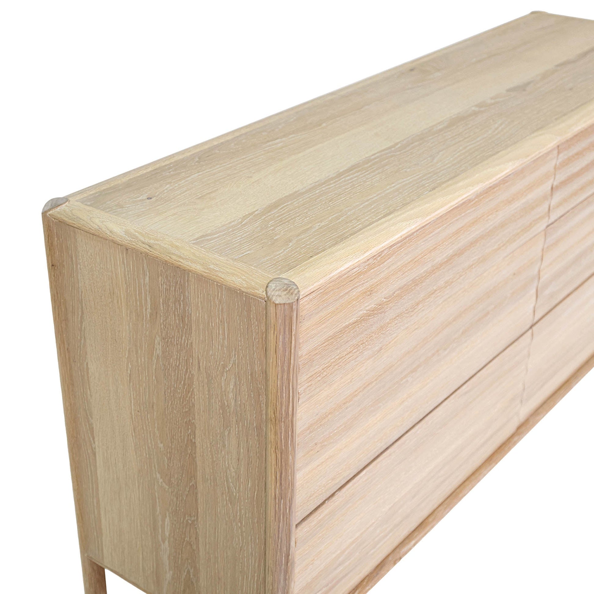 Runway 6 Drawer Dresser - Light Oak