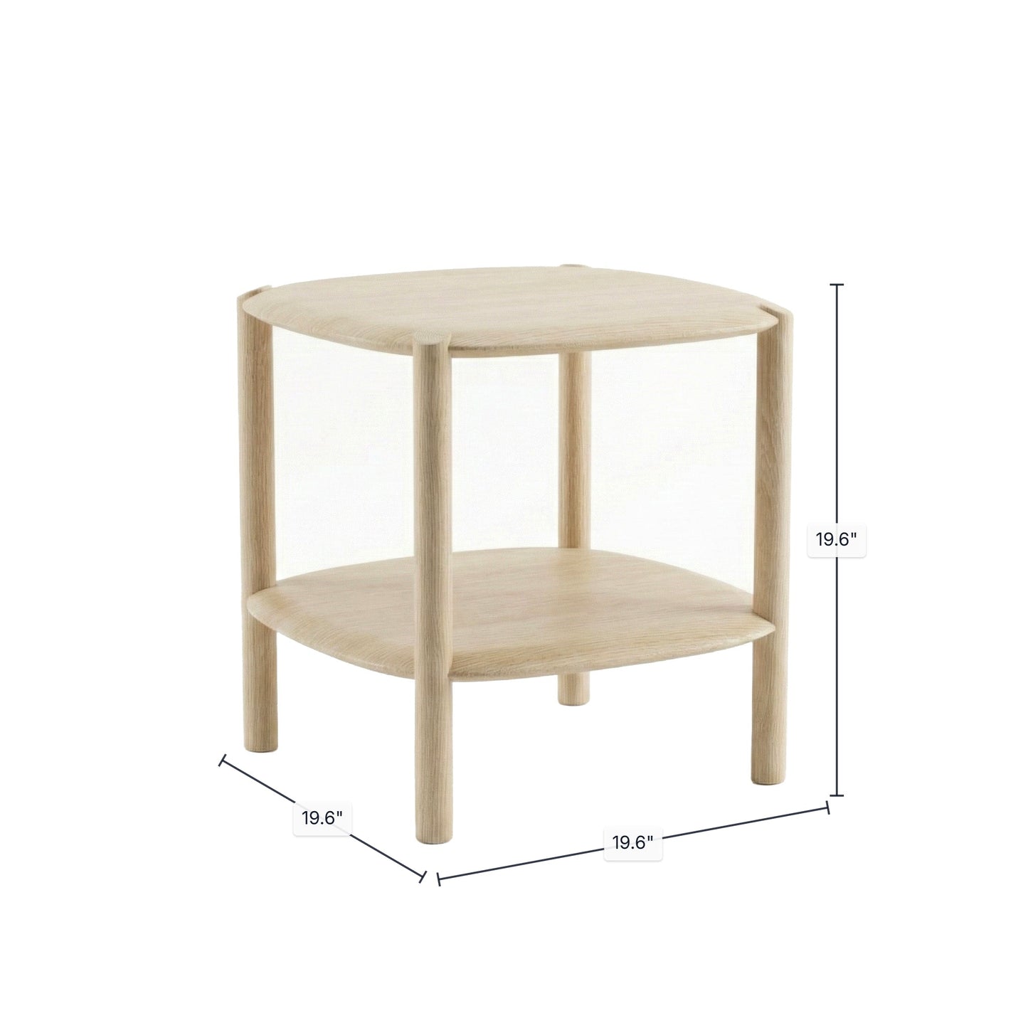Runway Side Table - Light Oak