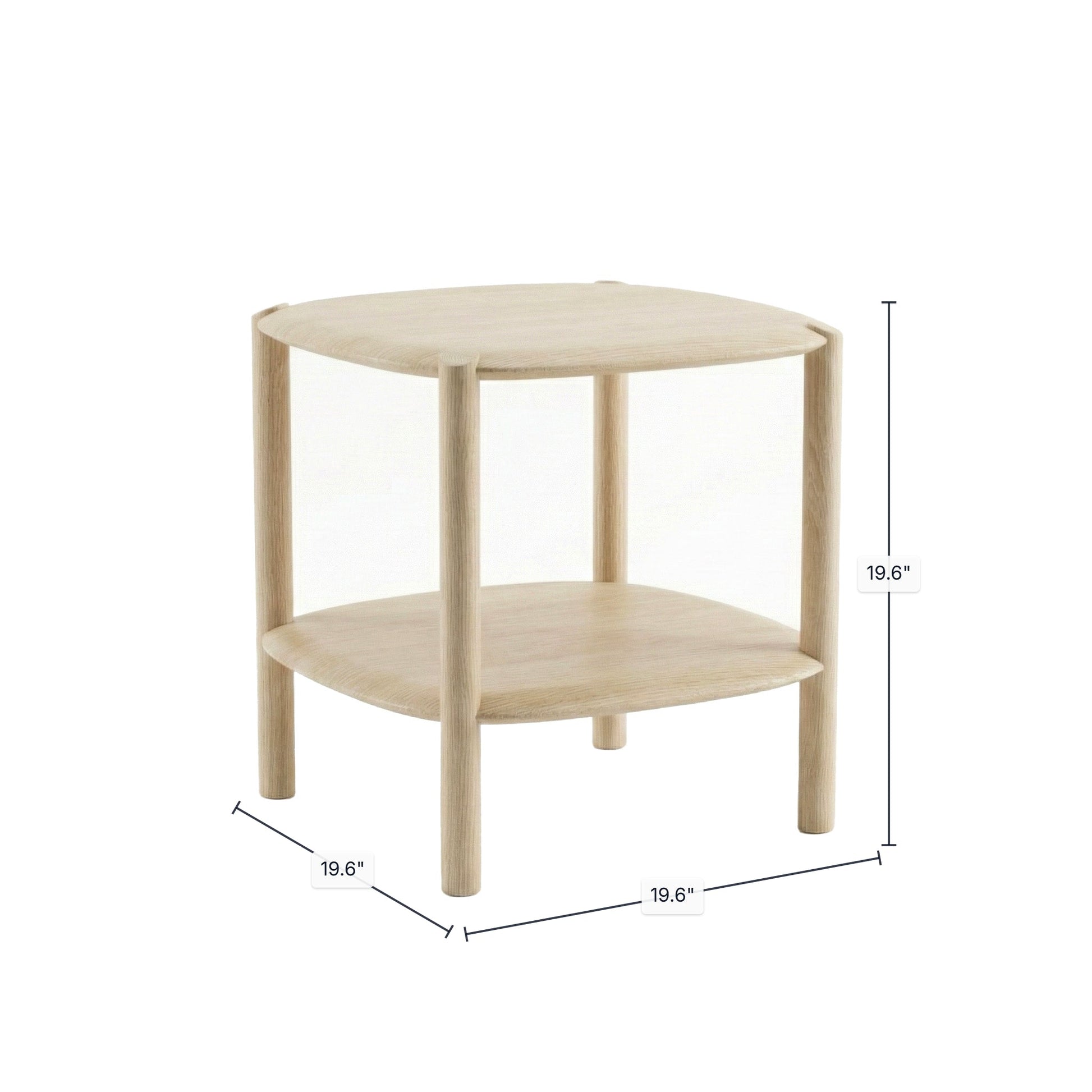 Runway Side Table - Light Oak