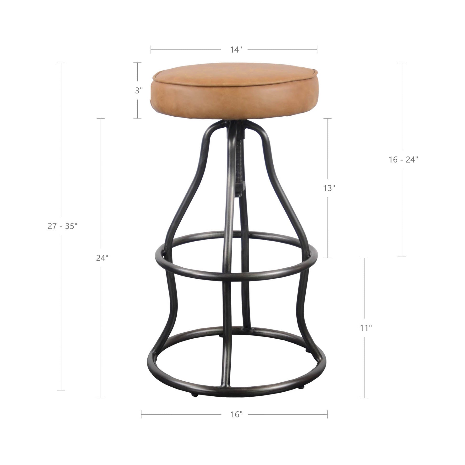 Bowie Stool - Cognac