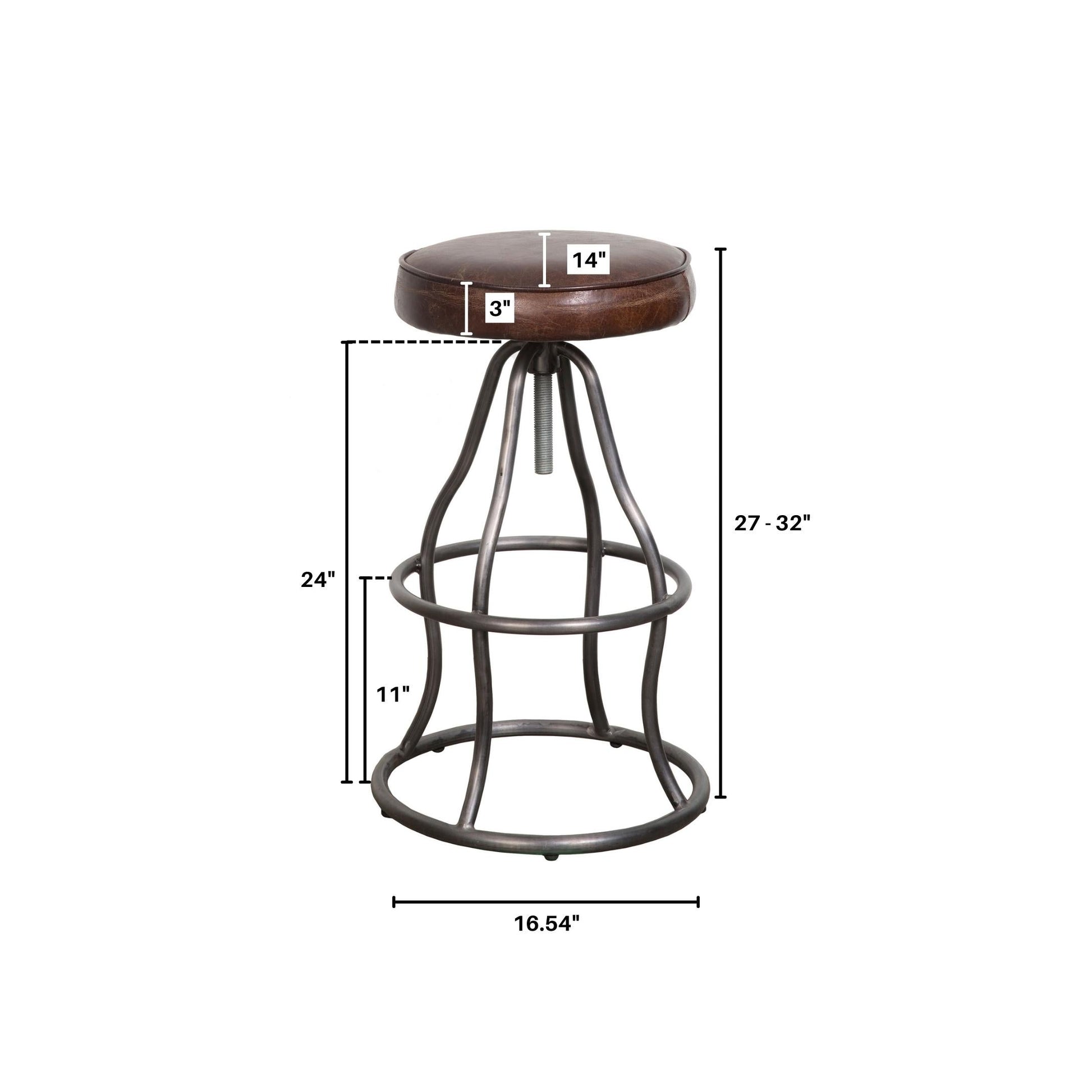 Bowie Stool - Vintage Brown