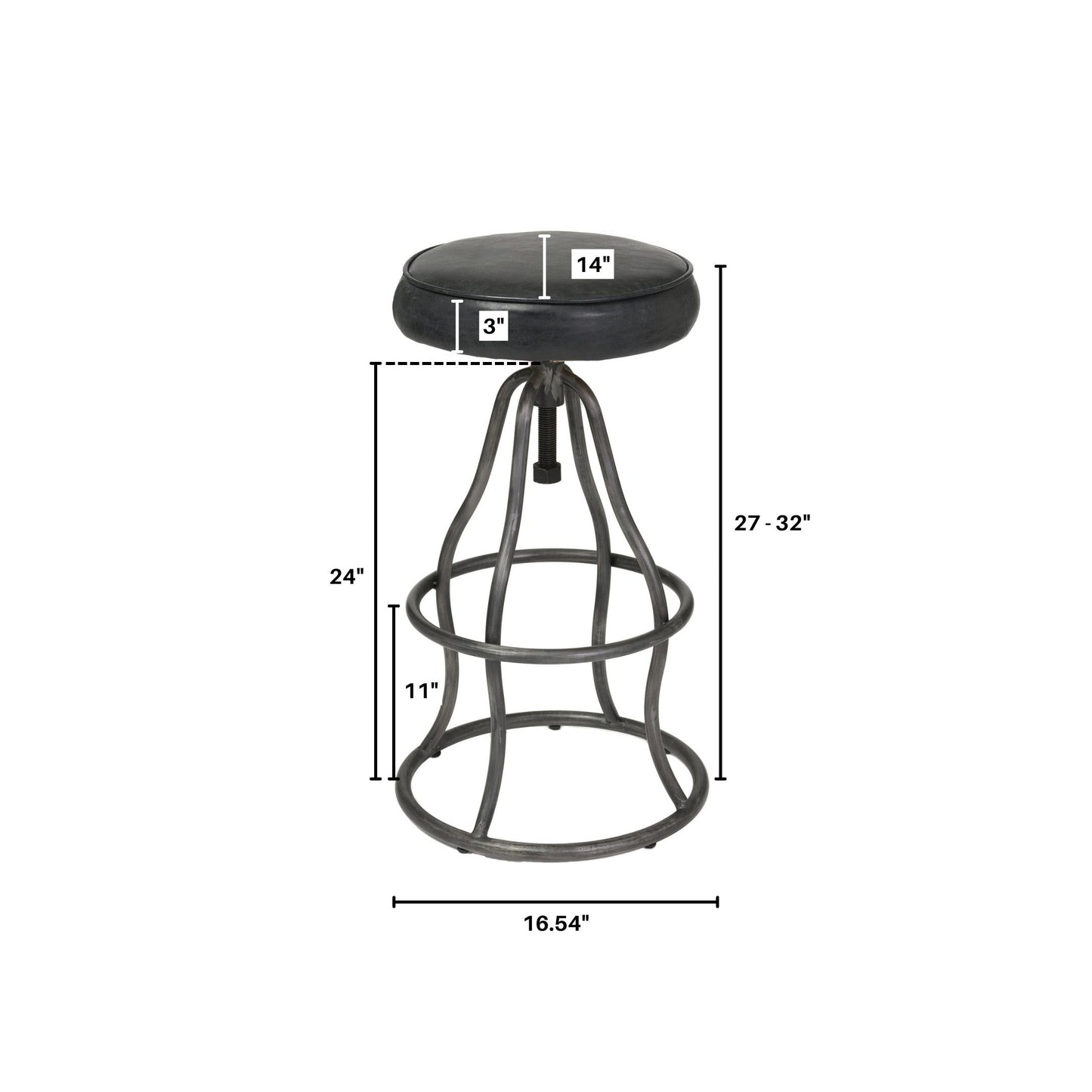 Bowie Stool - Black