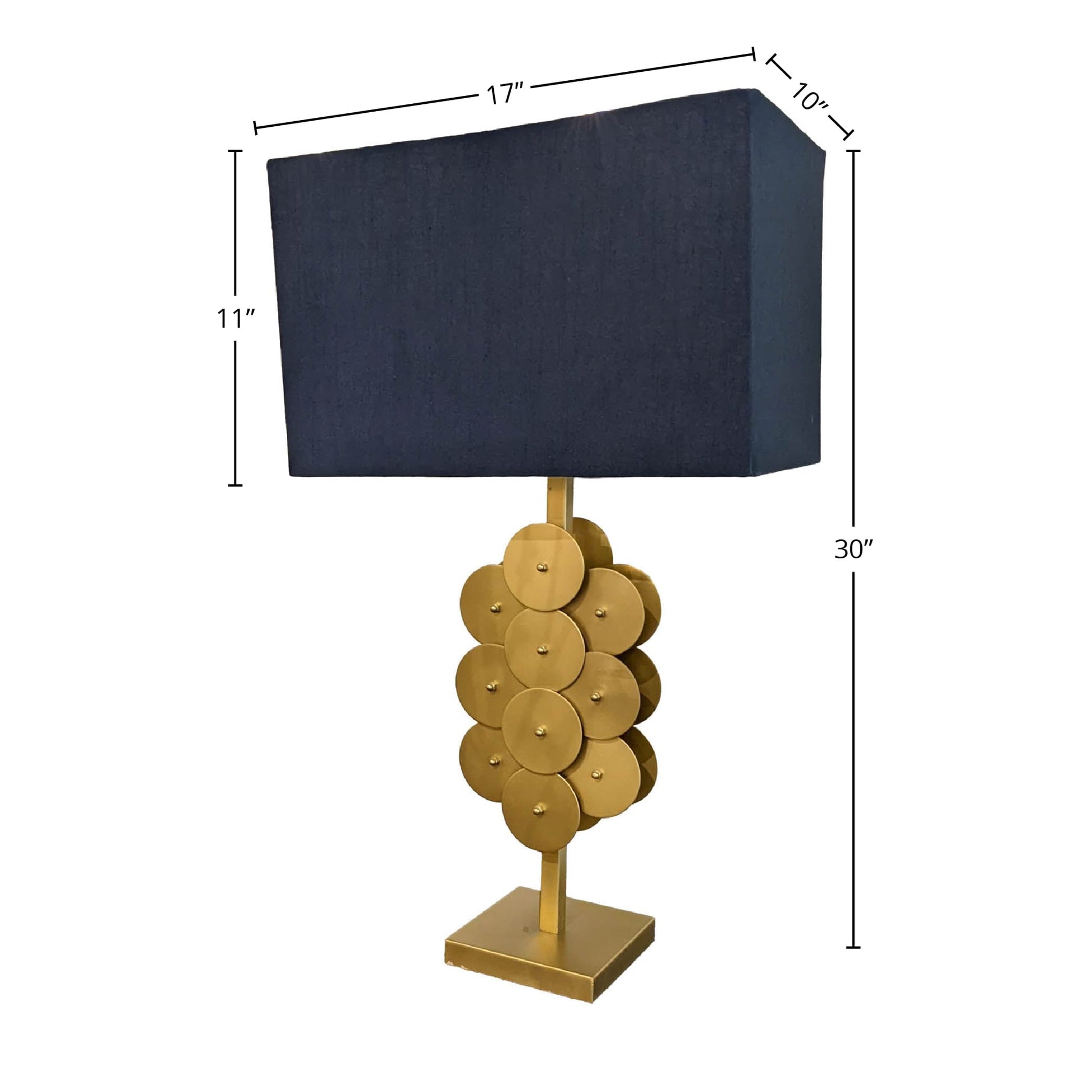 Skye Brass Disc Lamp