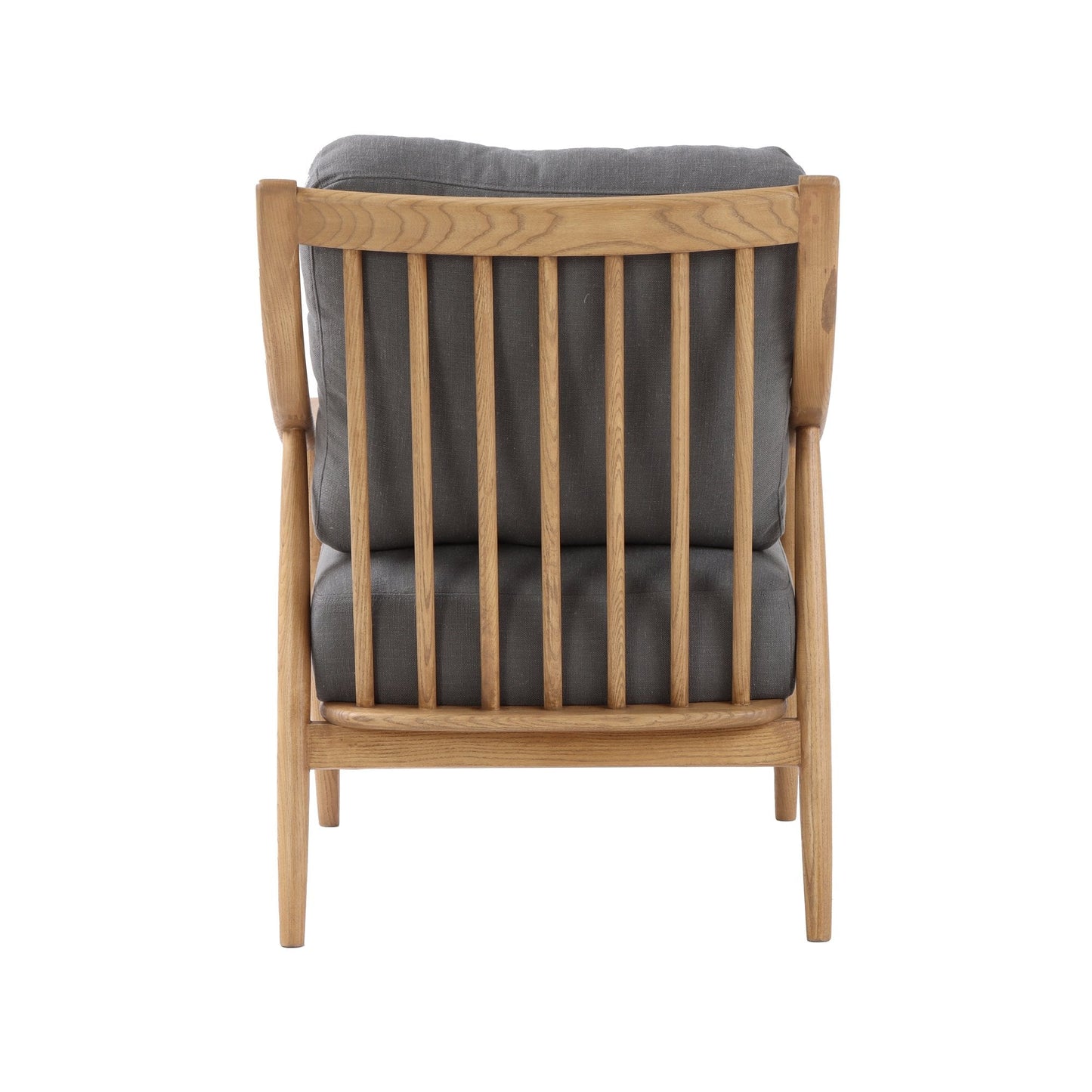Kinsley Club Chair - Stormy Grey/Natural Frame