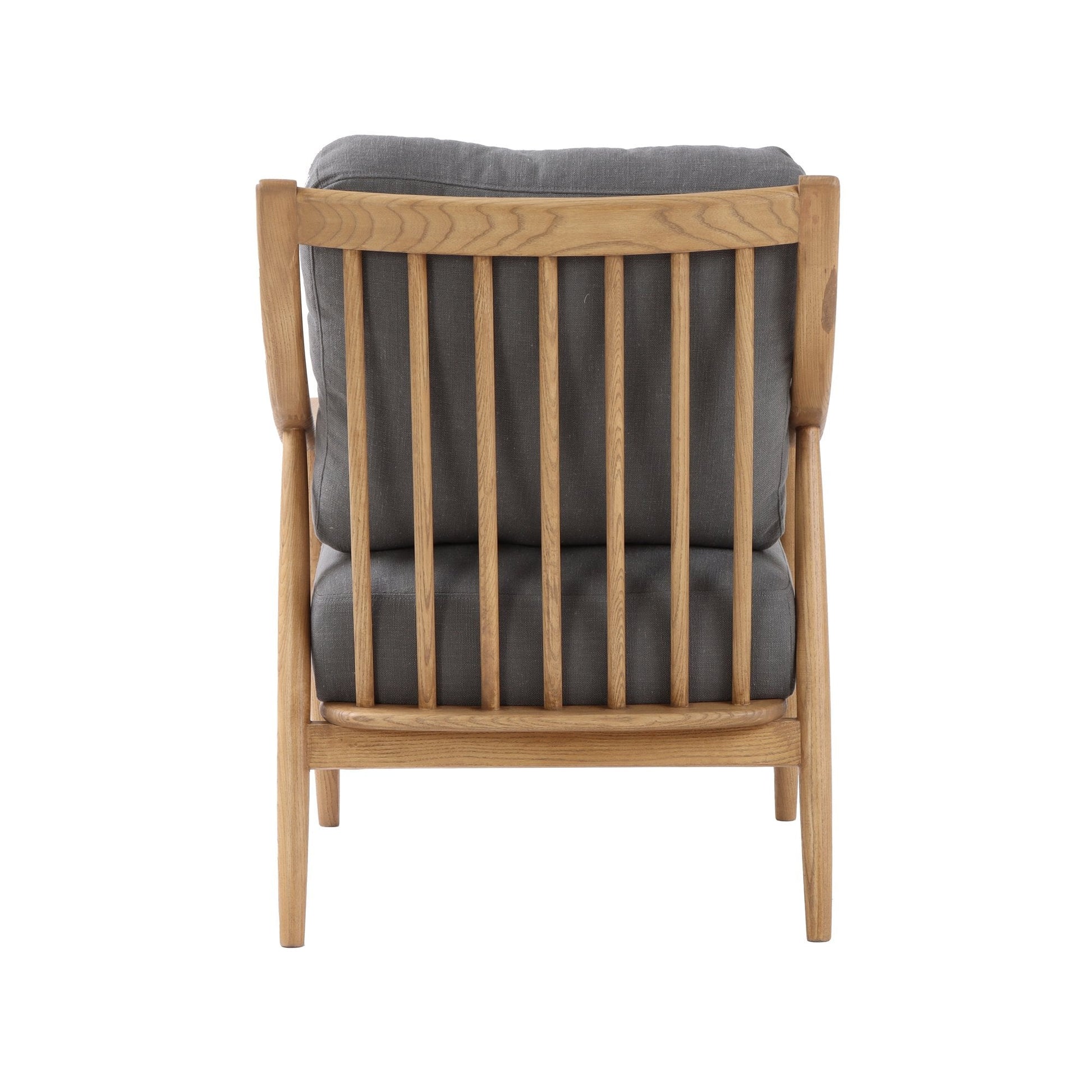 Kinsley Club Chair - Stormy Grey/Natural Frame