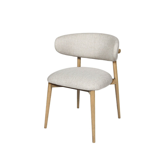 Milo Dining Chair - Vanilla Tweed