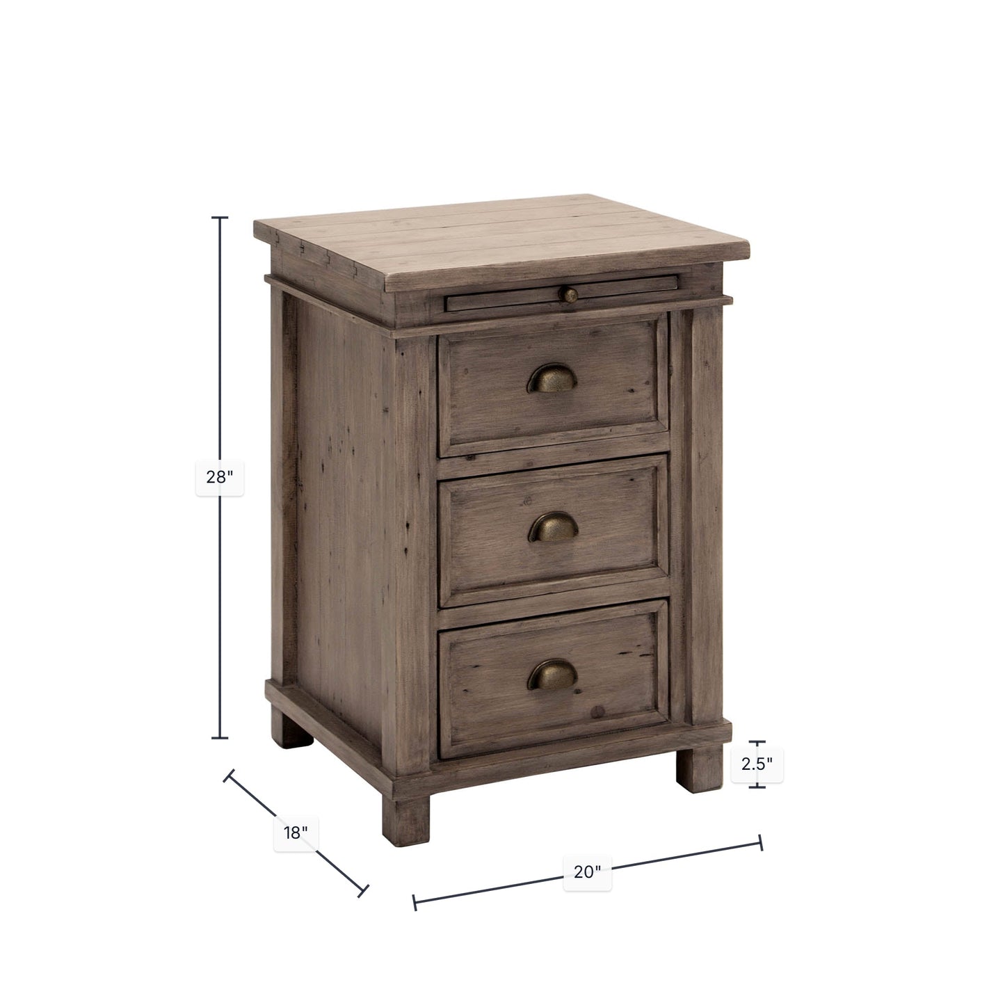 Settler Nightstand - Sundried