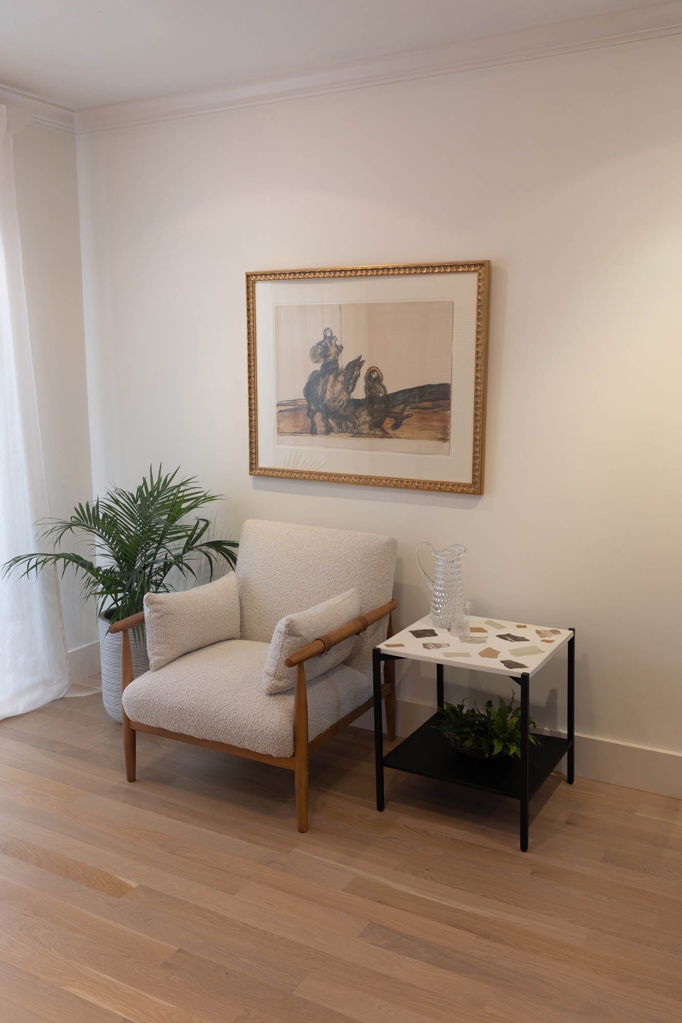 Terrazzo Side Table - White Mosaic