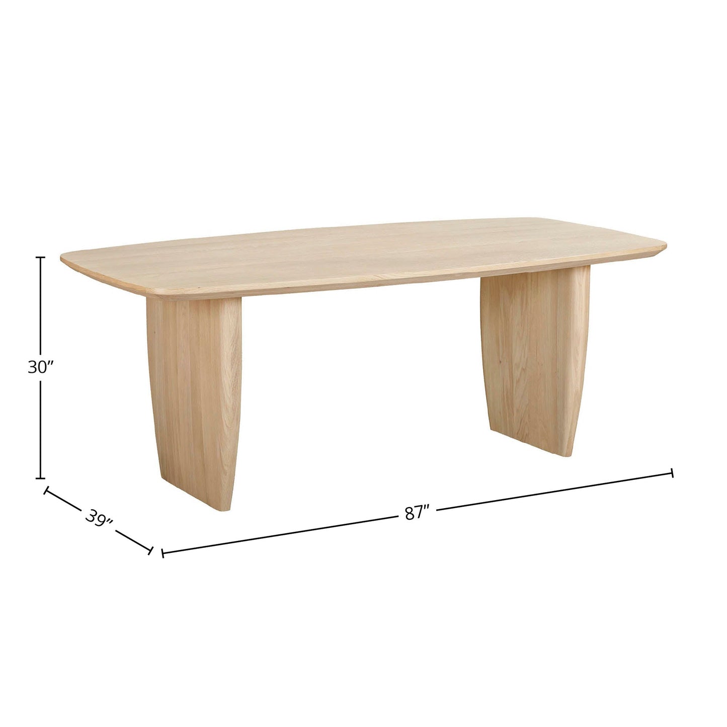 Tonic Dining Table - Biscotti Oak