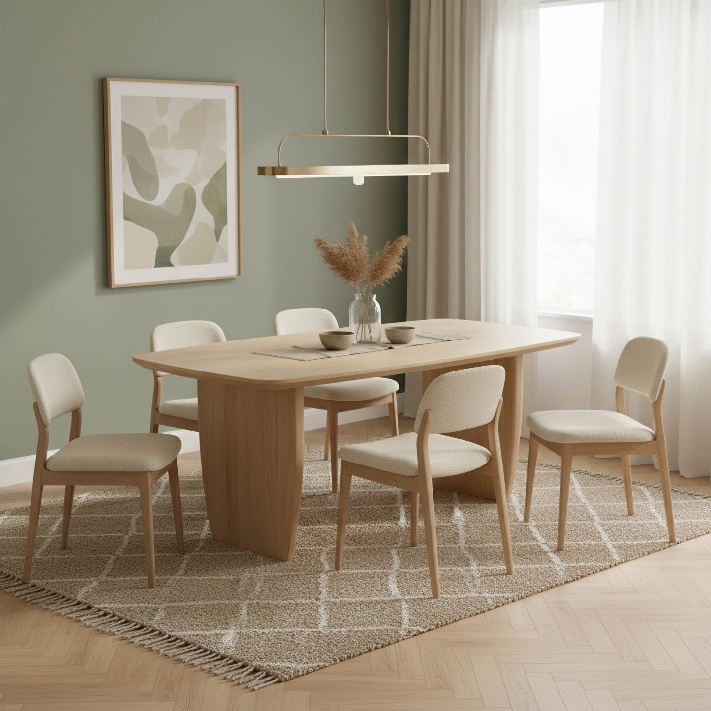 Tonic Dining Table - Biscotti Oak