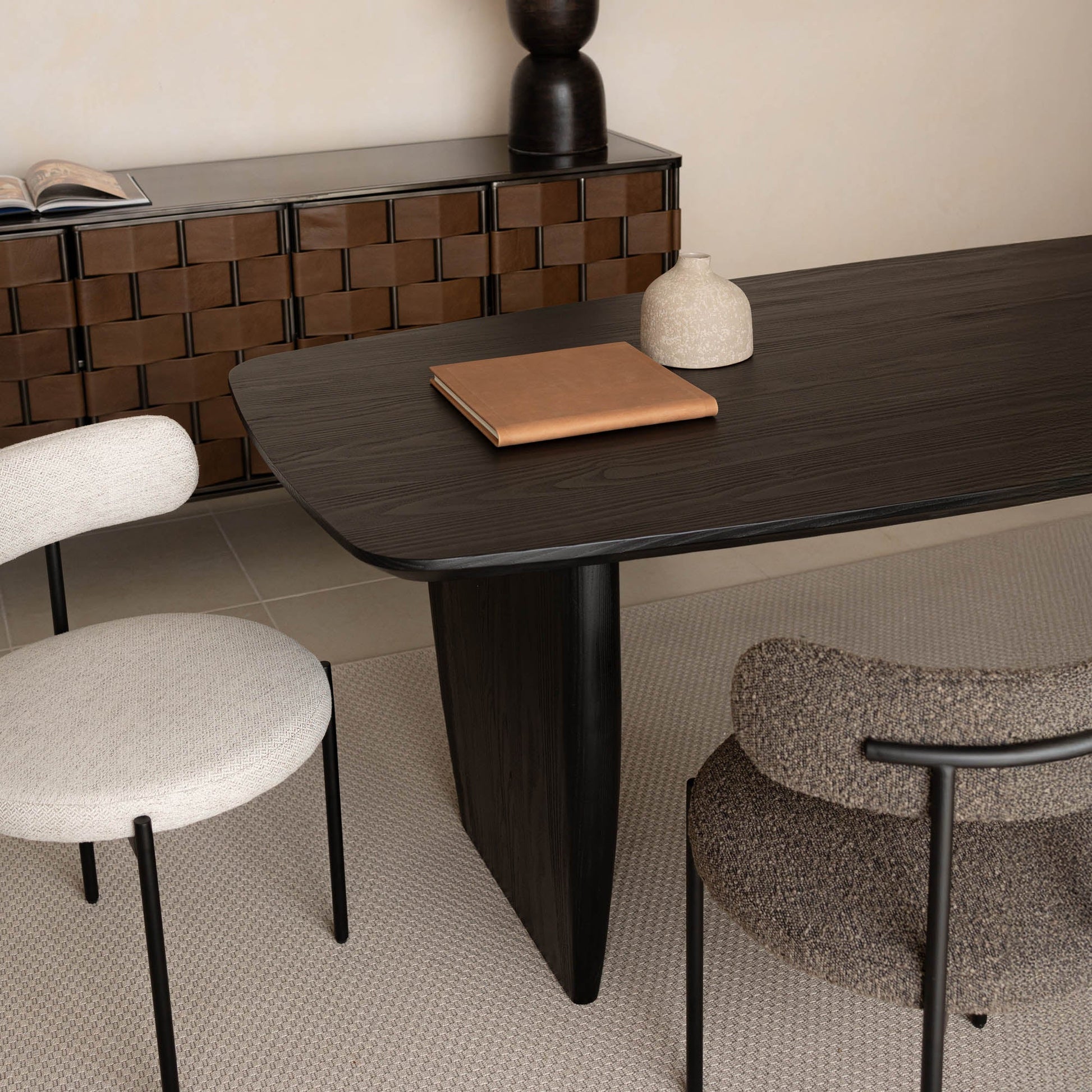 Tonic Dining Table - Black Oak