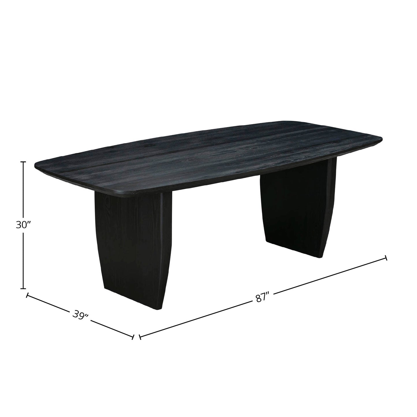Tonic Dining Table - Black Oak