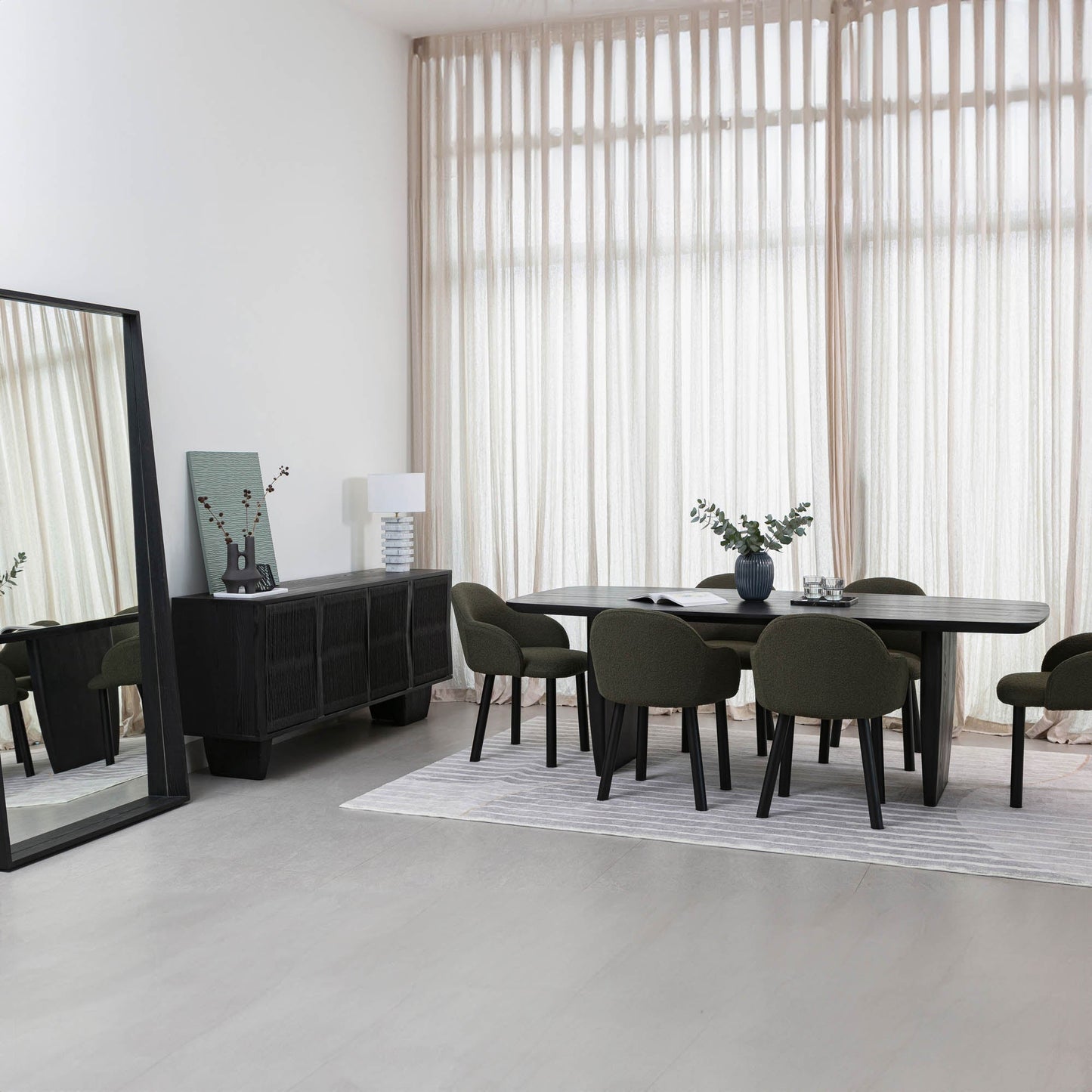 Tonic Dining Table - Black Oak