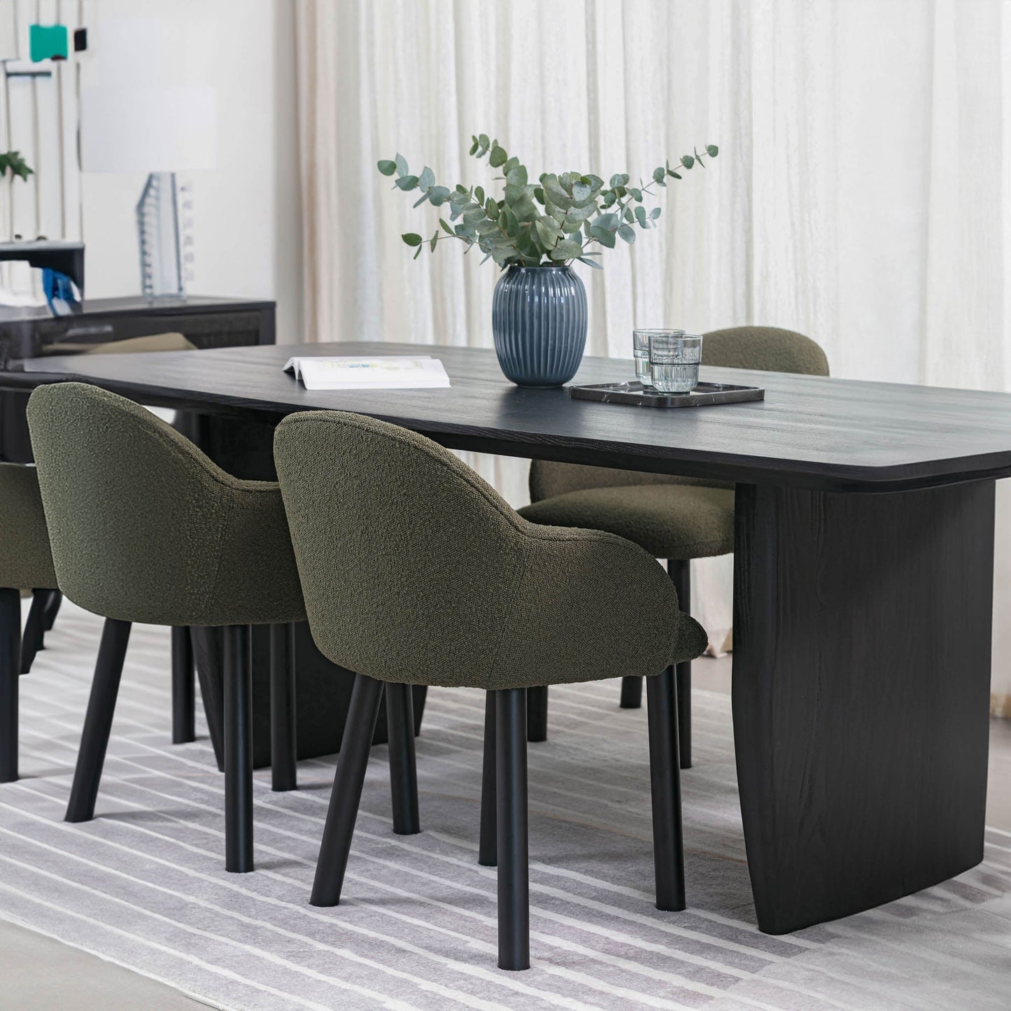 Tonic Dining Table - Black Oak