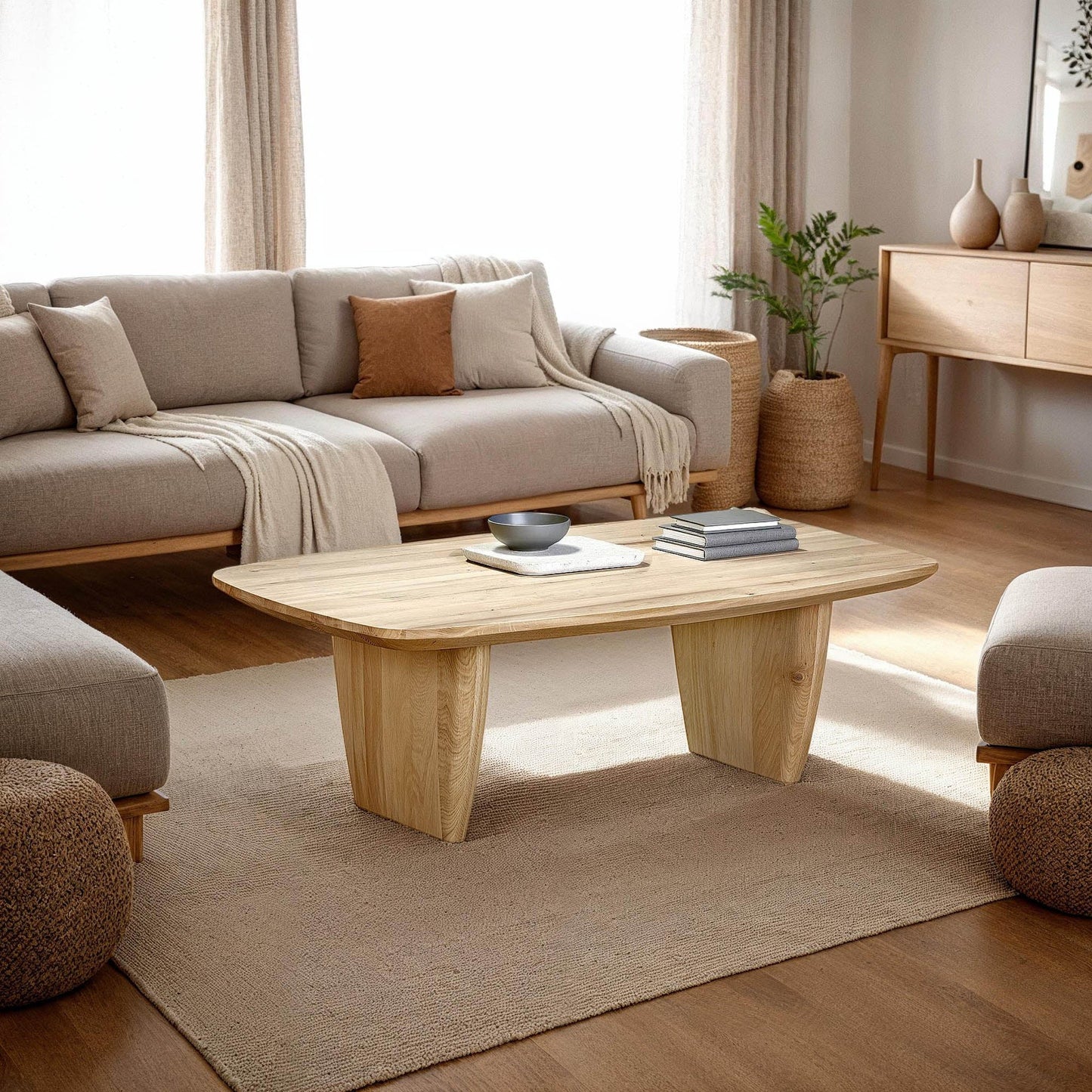 Tonic Coffee Table - Biscotti Oak