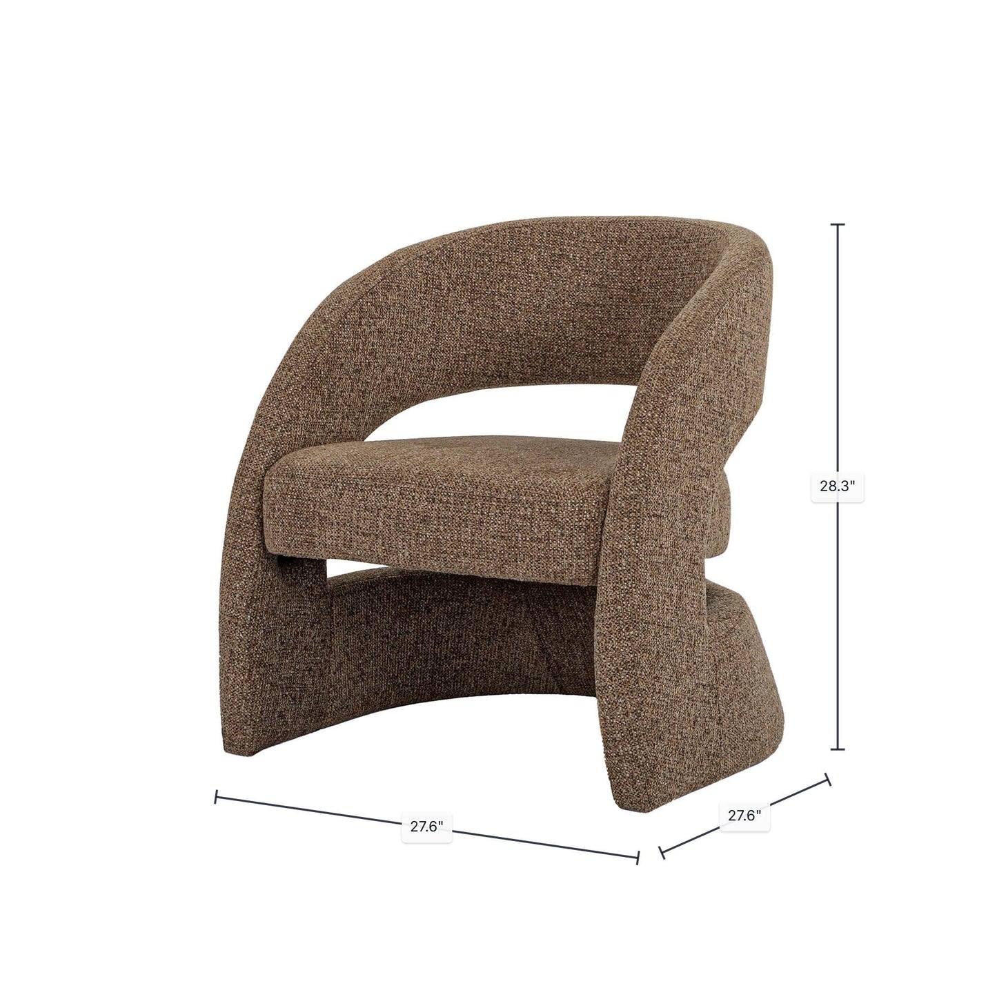 Virgo Club Chair - Chocolate