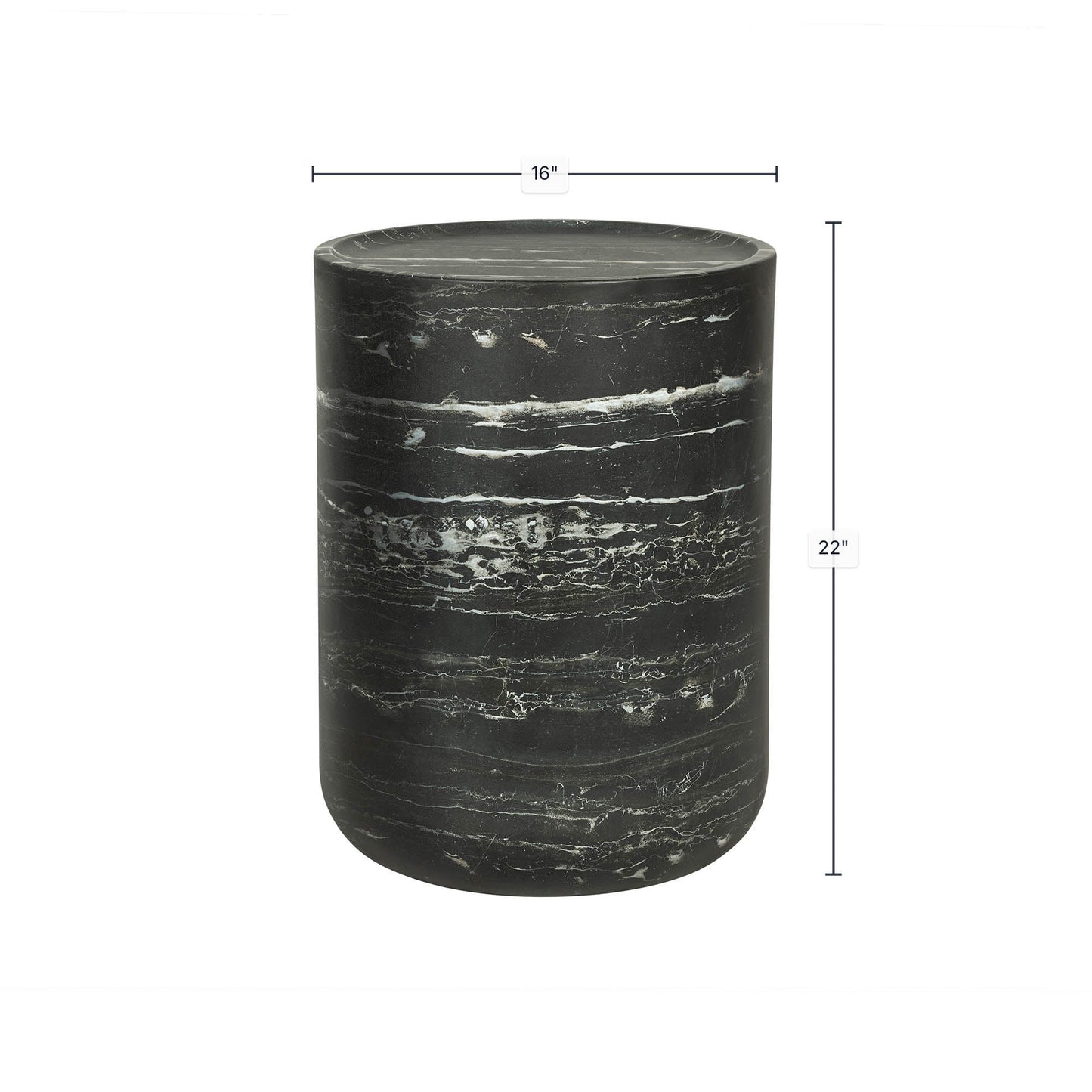 Geri Side Table - Nero