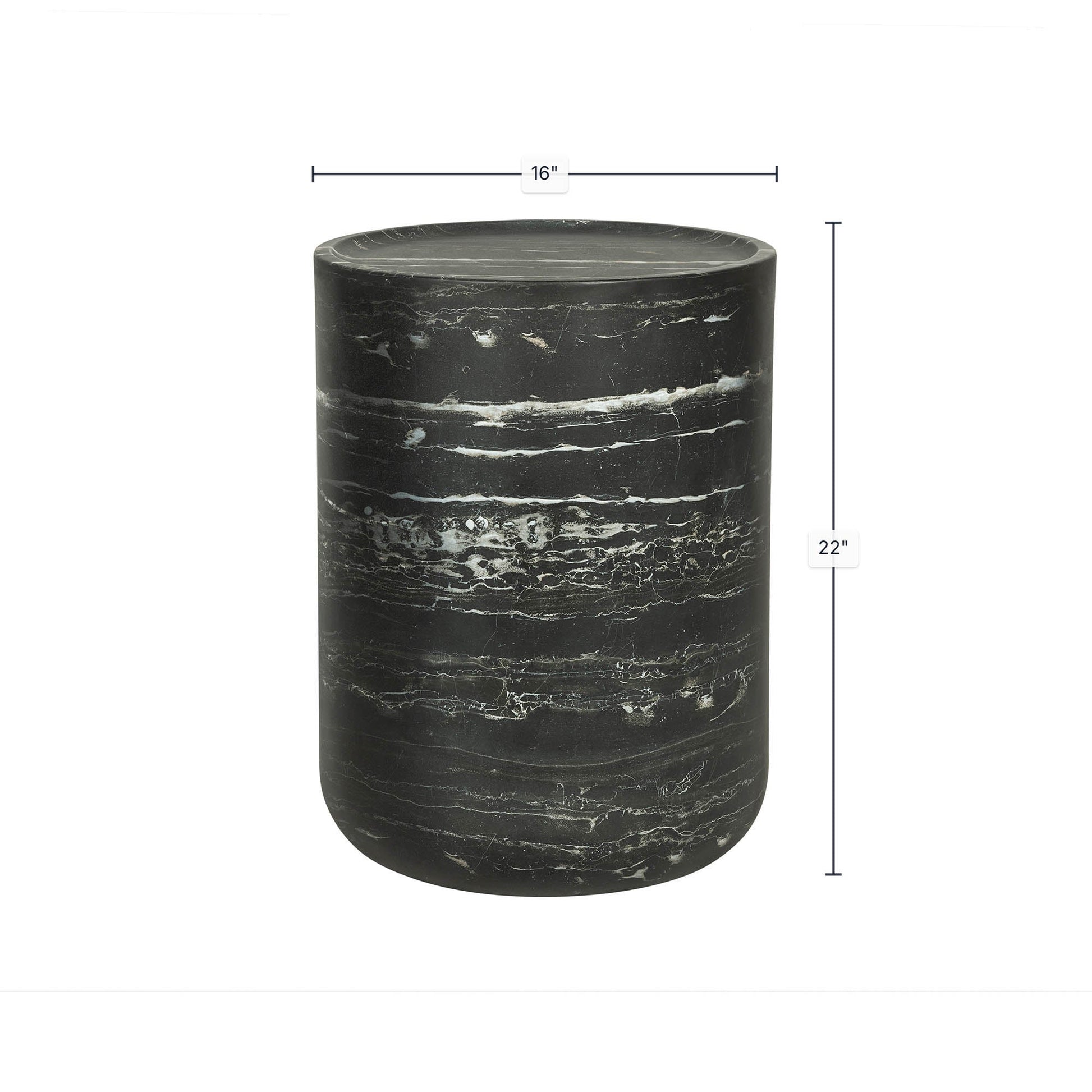 Geri Side Table - Nero